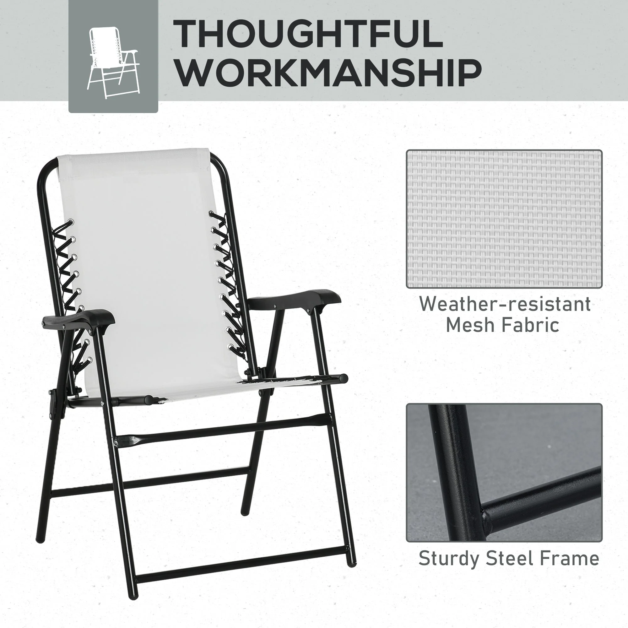 2-Pieces Patio Folding Chair Set - Image 6