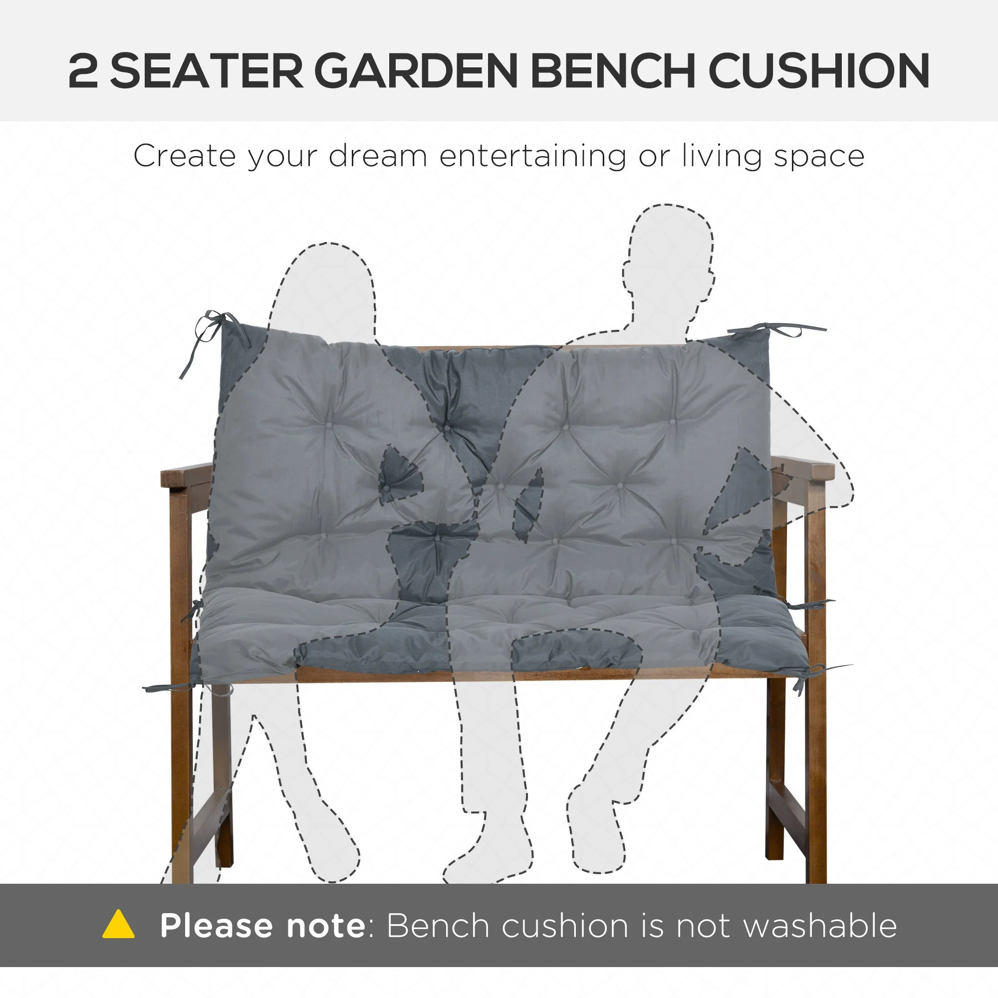 2 Seater Bench Cushion - Image 7