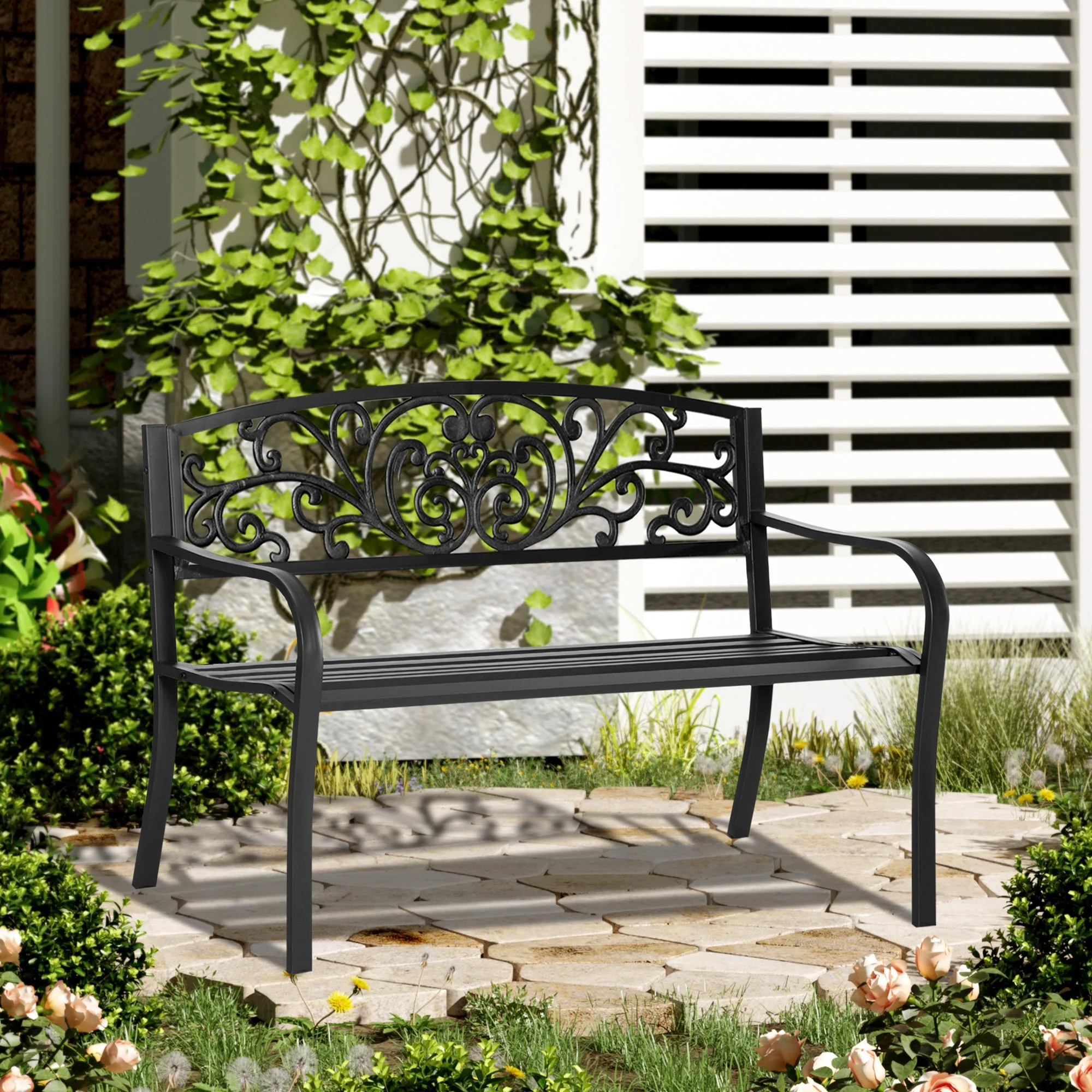 2 Seater Garden Bench - Image 2