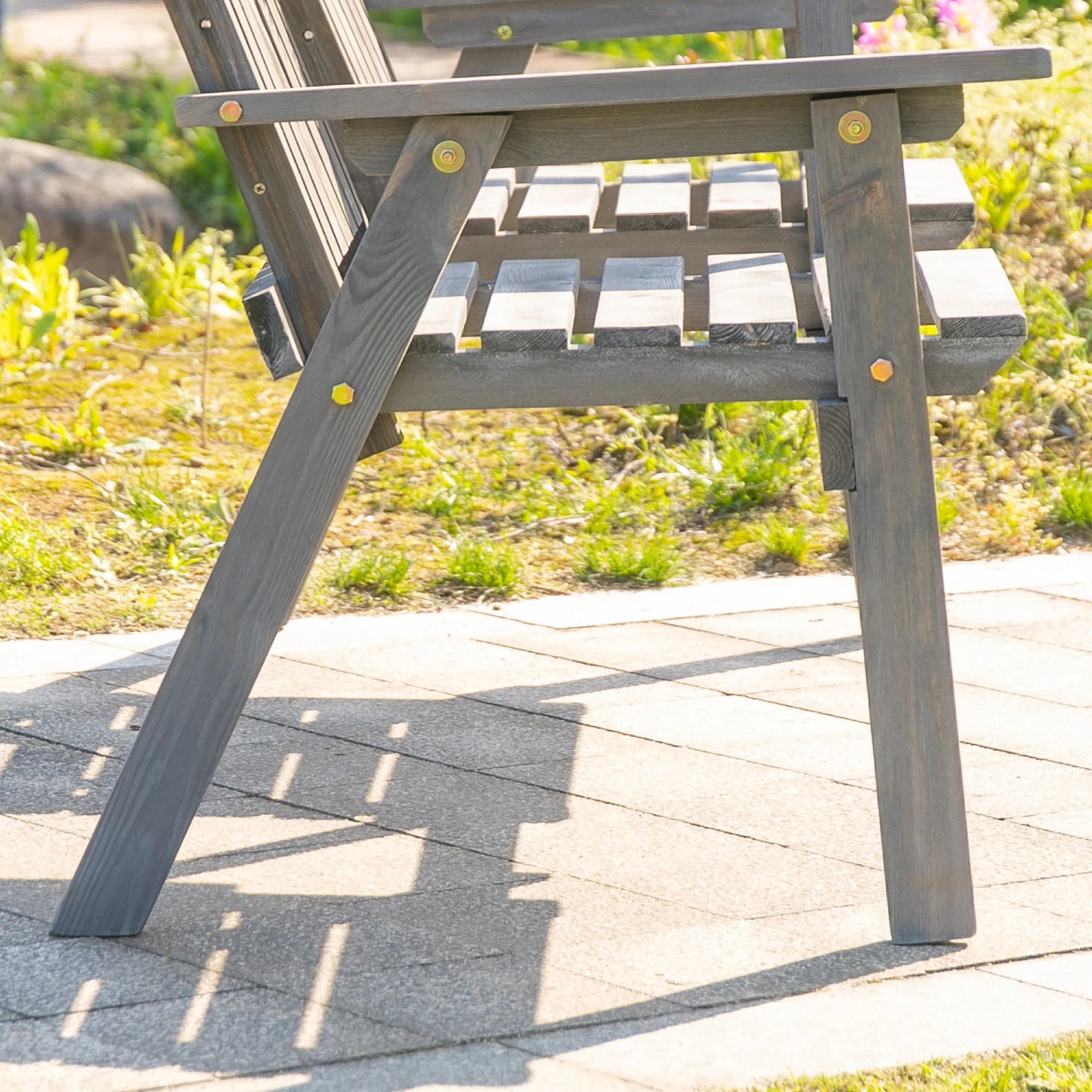 2 Seater Garden Bench Antique Loveseat for Yard - Image 9