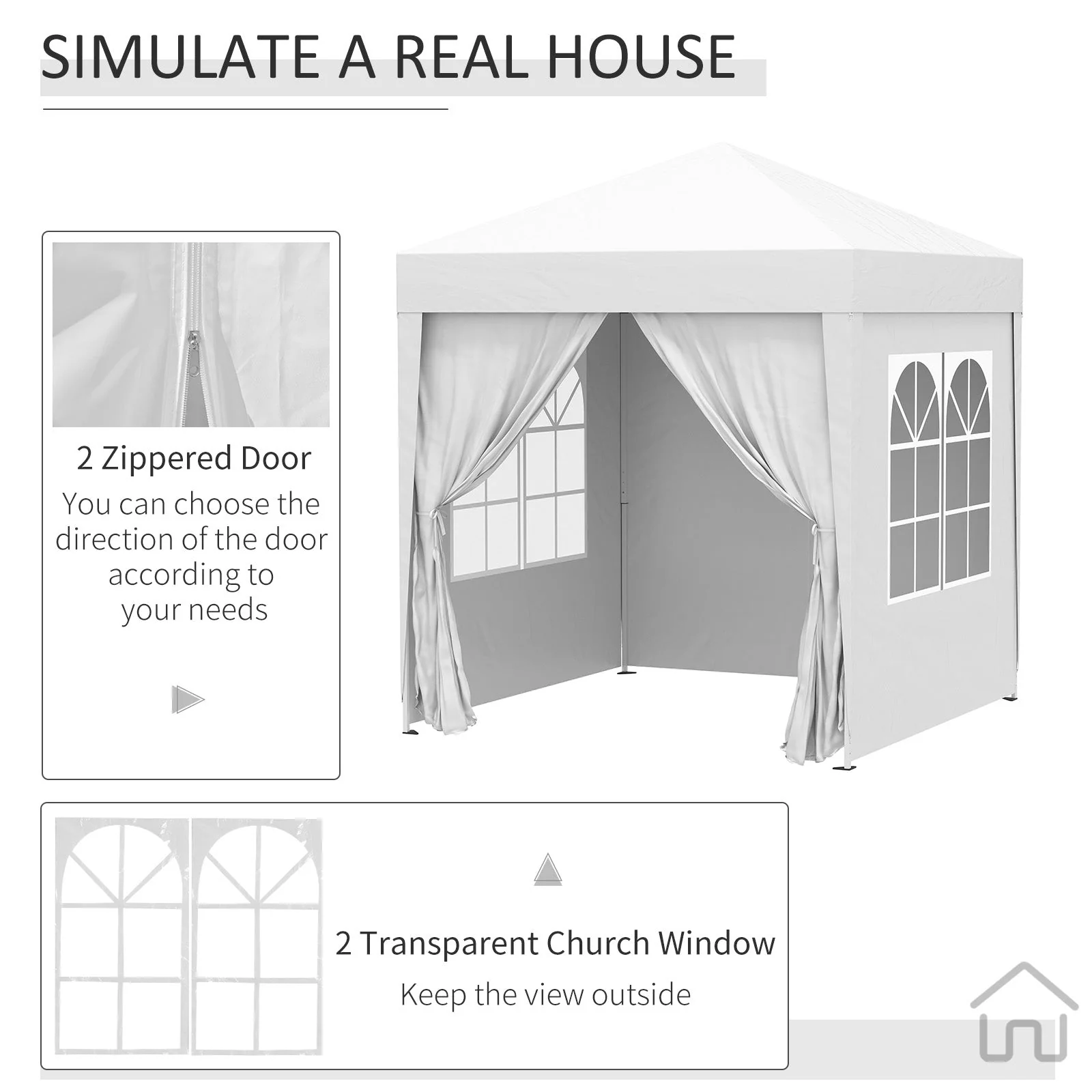2 x 2M Pop Up Gazebo Canopy - Image 6
