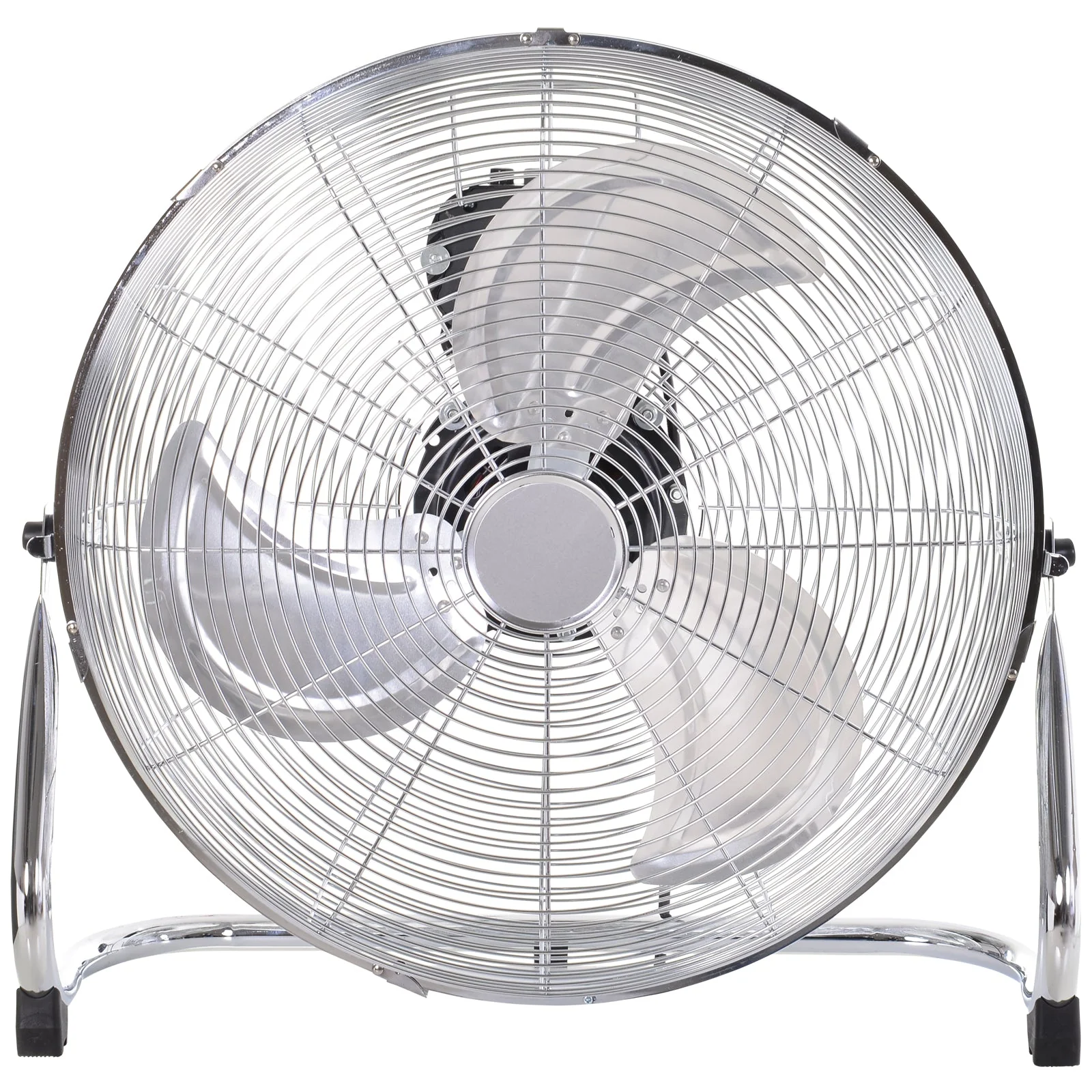 20" Chrome Metal Floor Fan with Tilting - Image 8