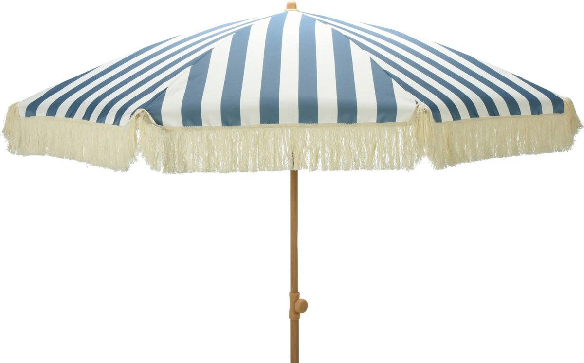 Garden Parasol Black & White by Croft - 2M - Image 4