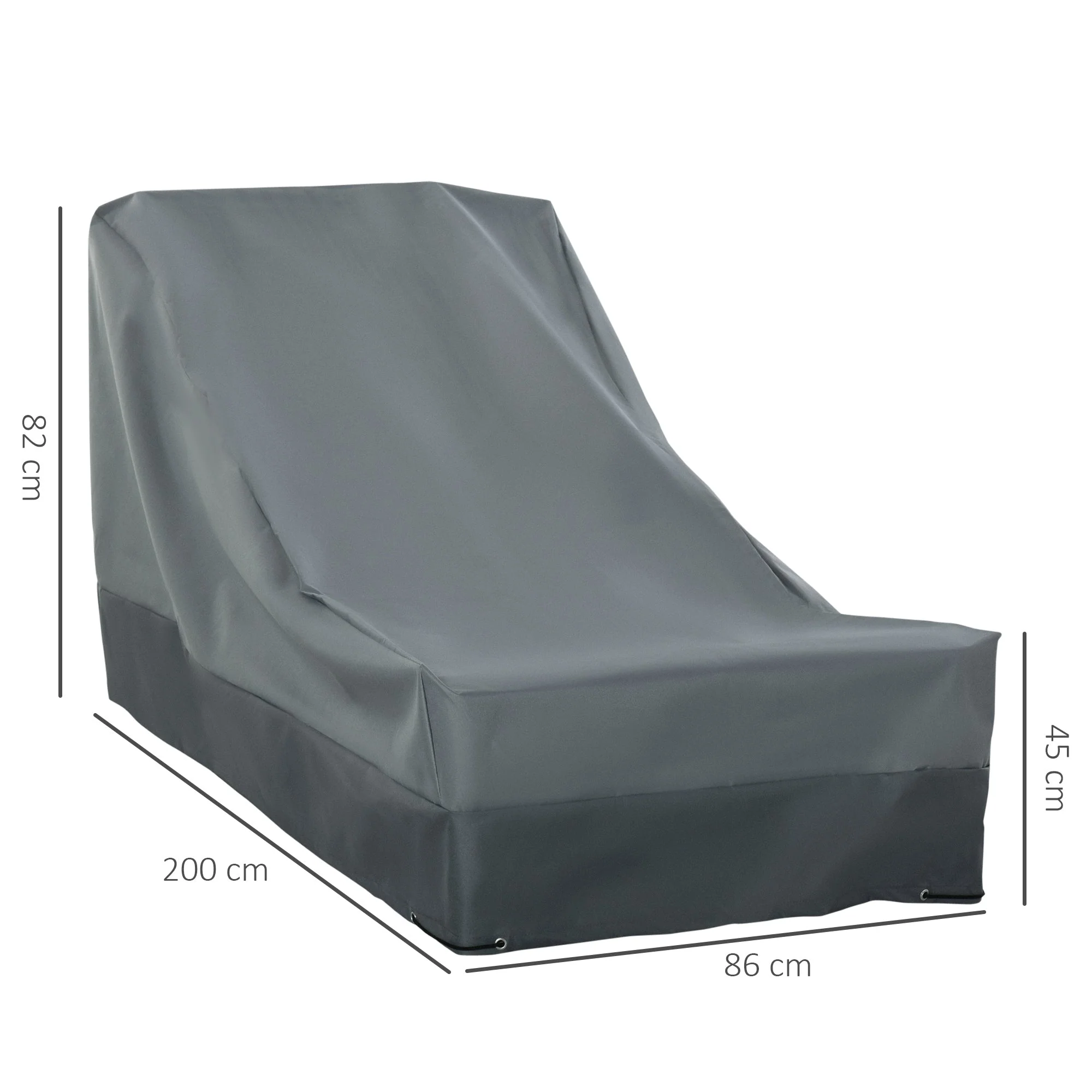 200x86cm Outdoor Garden Rattan Furniture Protective Cover Water UV Resistant - Image 3