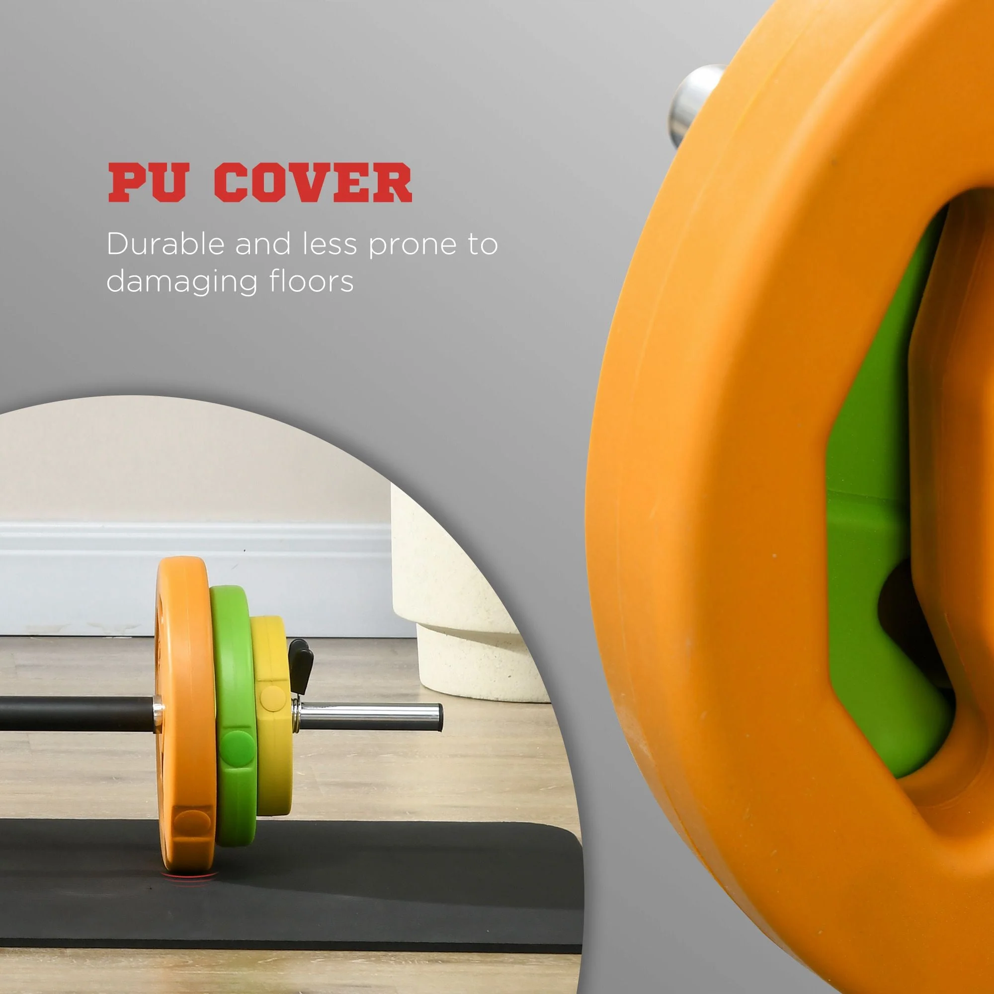 20kg Barbell Weights Set - Image 4