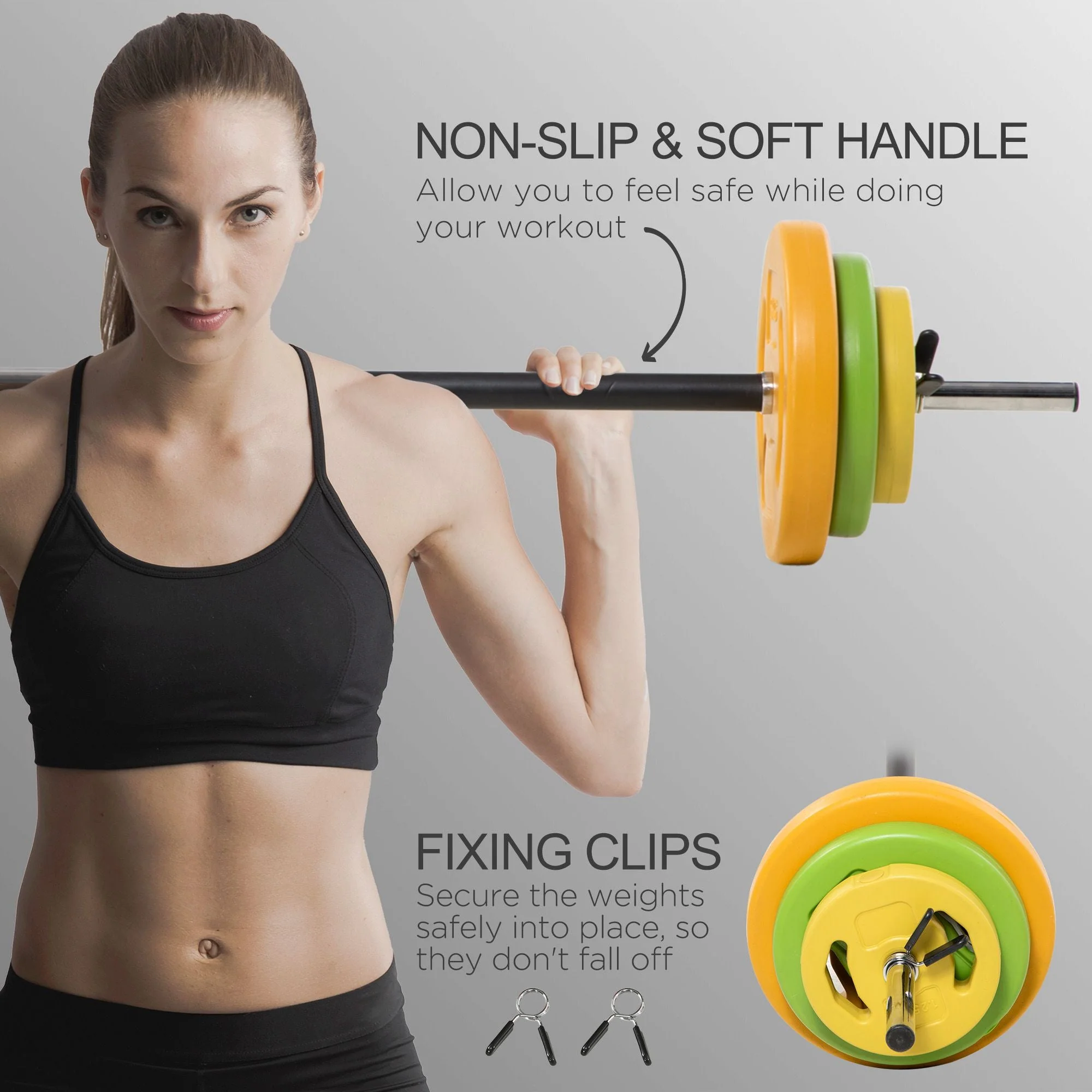 20kg Barbell Weights Set - Image 5