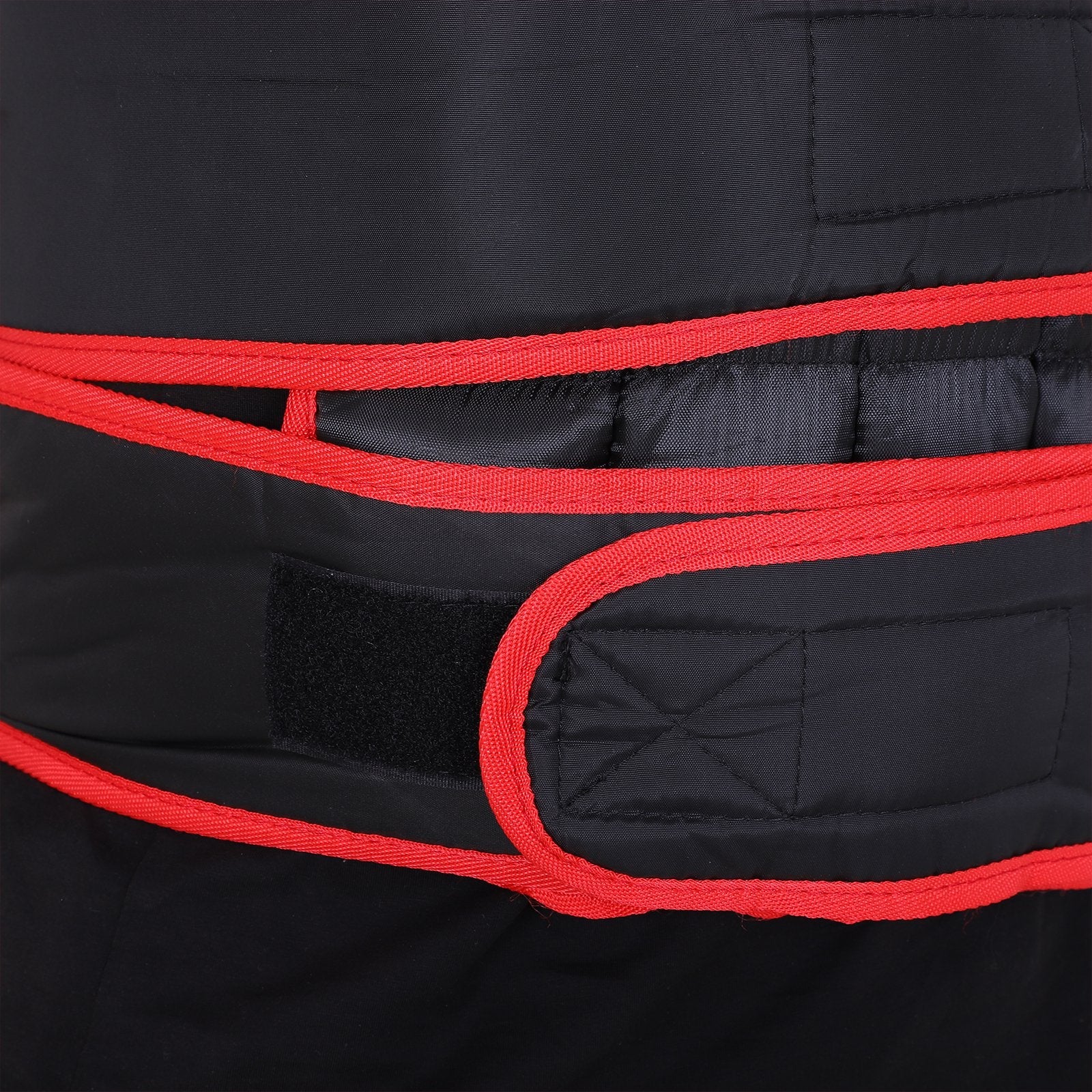 20kg Metal Sand Weight Adjustable Unisex Trainer Vest Weighted Vest Black/Red - Image 9