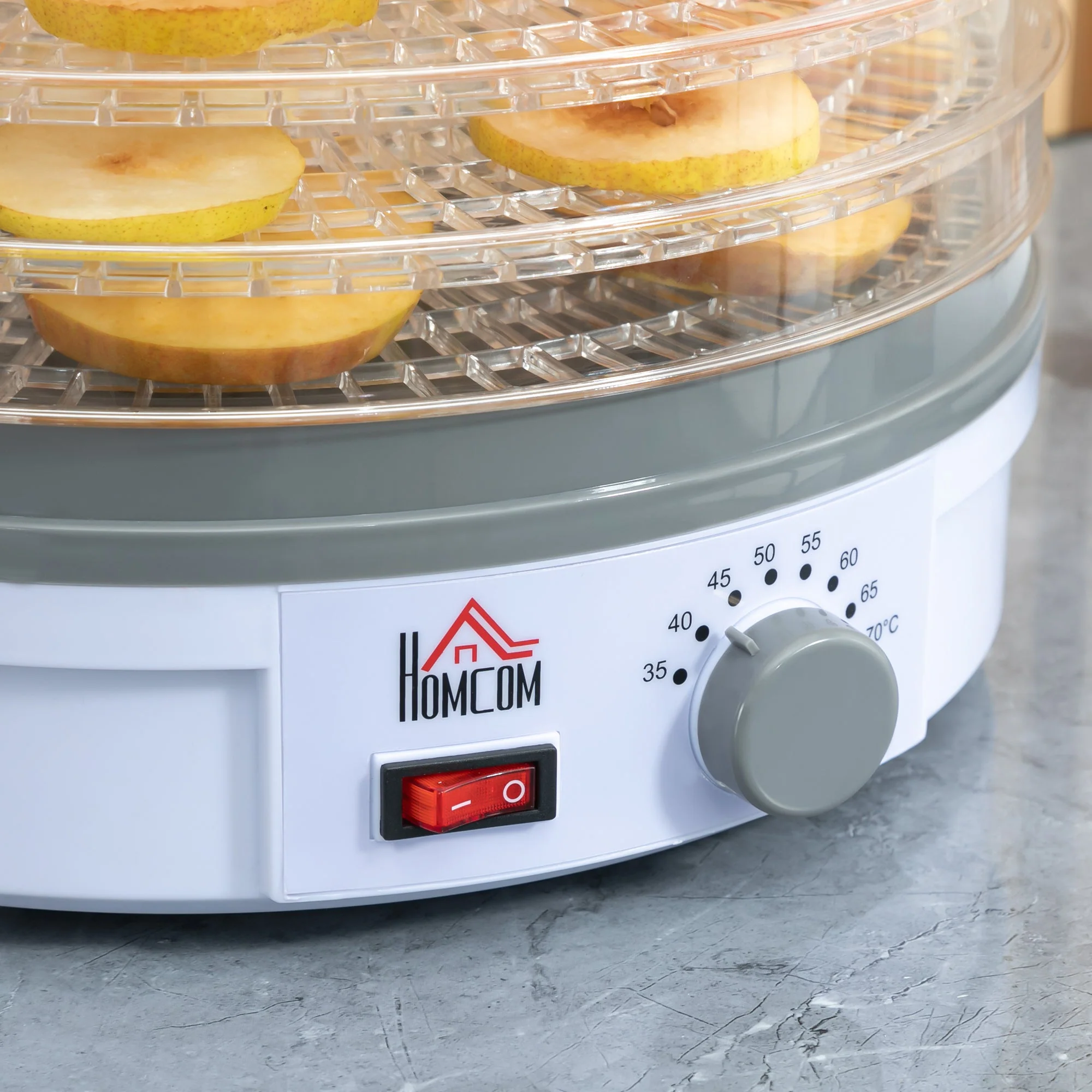245W 5Kg Five Tray Food Dehydrator White by Homcom - Image 8