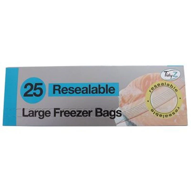 25 Pack Resealable Freezer Bags - Image 2