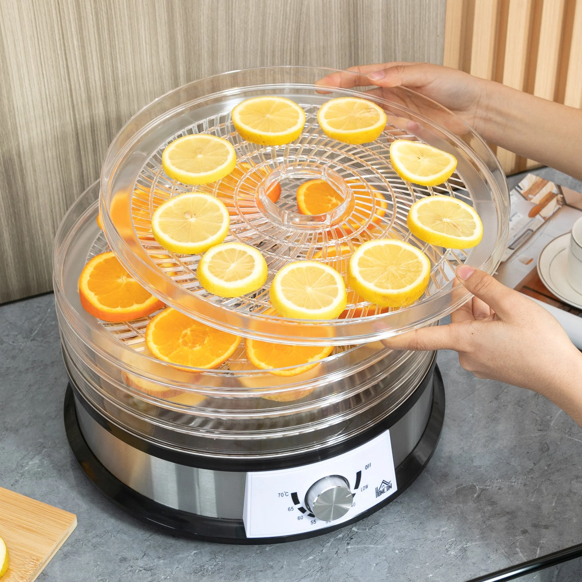 250W 5Kg Fiev Tray Food Dehydrator Silver - Image 9