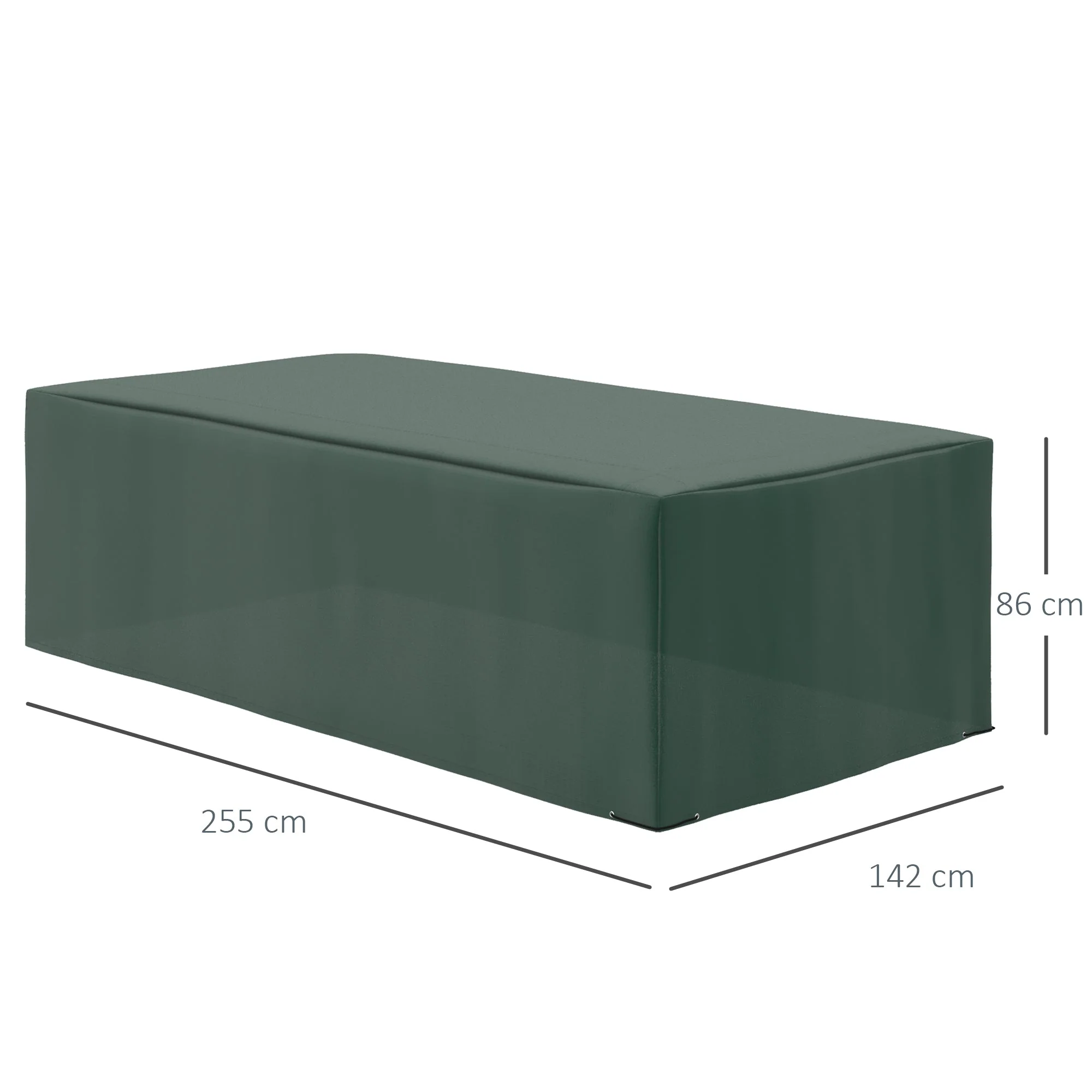255x142cm Outdoor Garden Rattan Furniture Protective Cover Water UV Resistant - Image 2