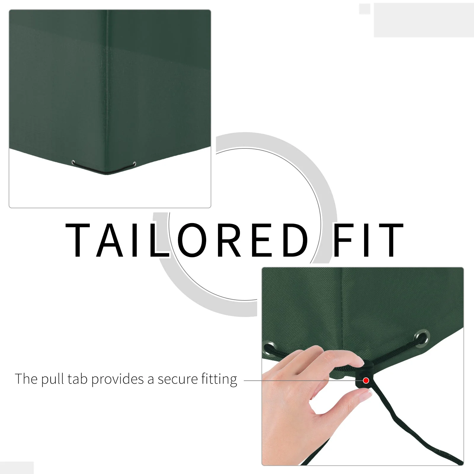 255x142cm Outdoor Garden Rattan Furniture Protective Cover Water UV Resistant - Image 4