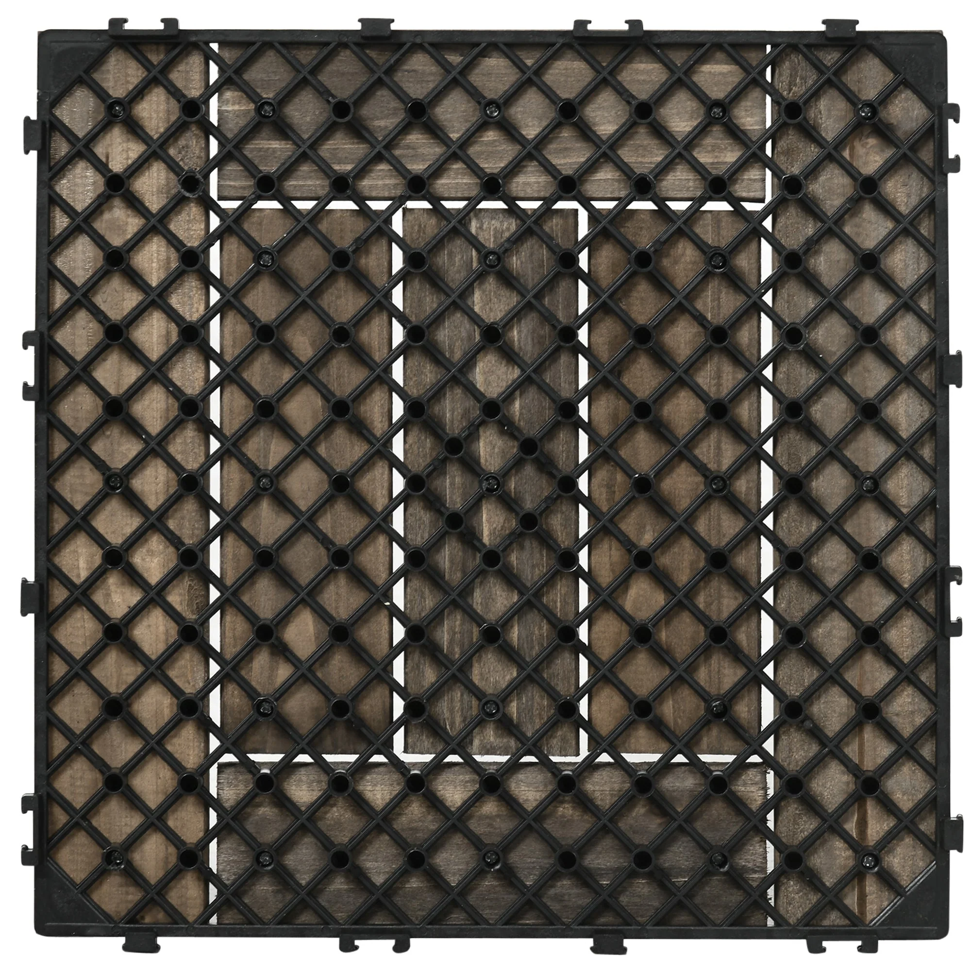 27-Piece Wooden Interlocking Decking Tiles - Image 8