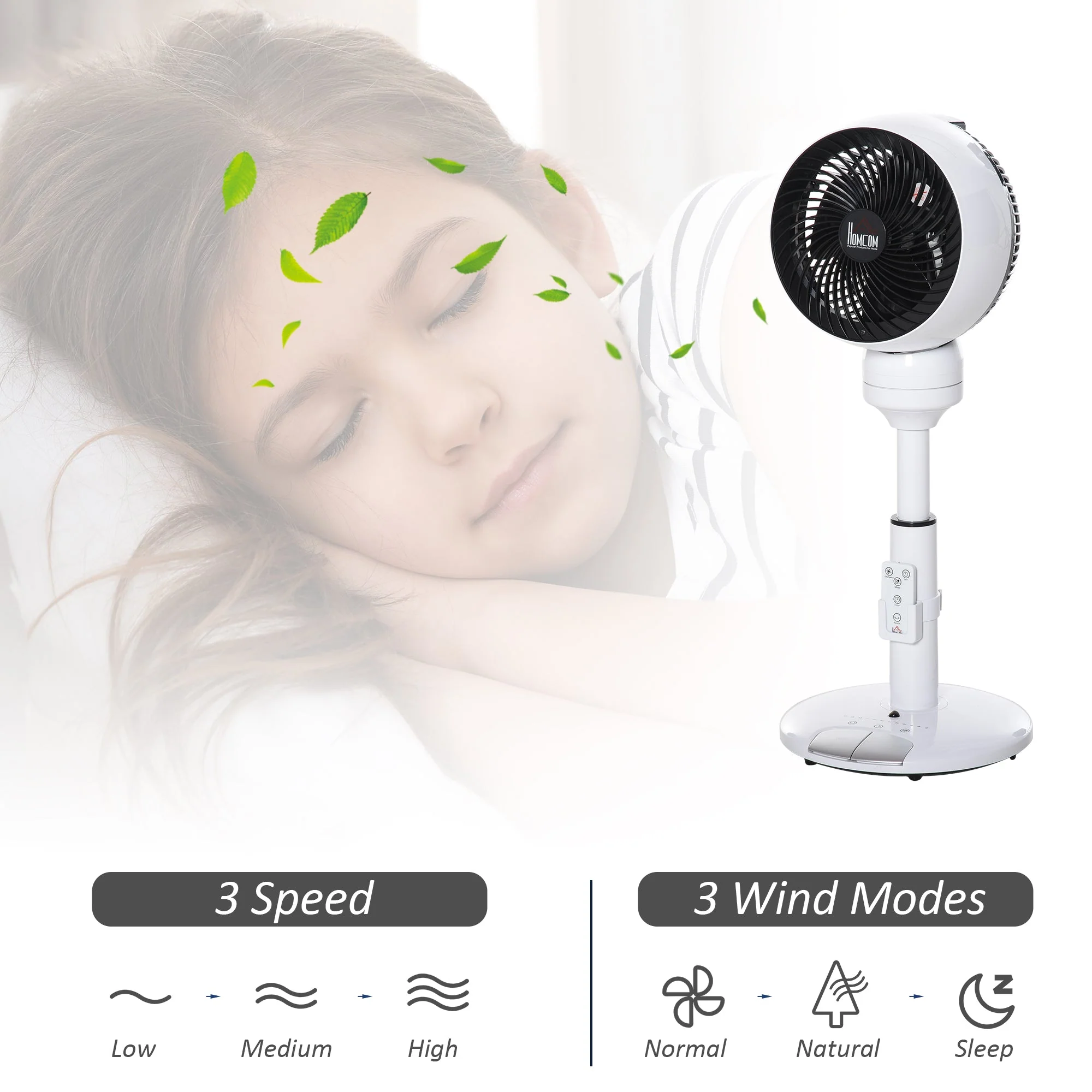 28'' Air Circulator Fan 3 Speed 3 Mode - Image 7