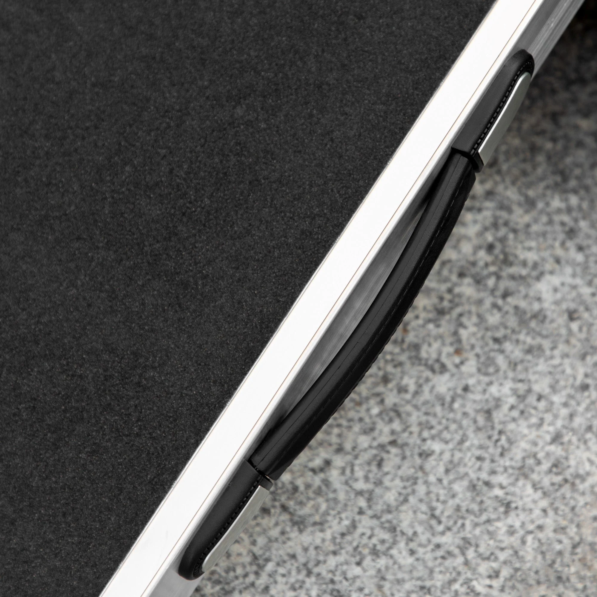 2ft Aluminium Duo Wheelchair Ramp Pushchair Mobility Assistance Folding w/ Carry Handle Locking Chain Portable 61L x 72W cm - Image 8