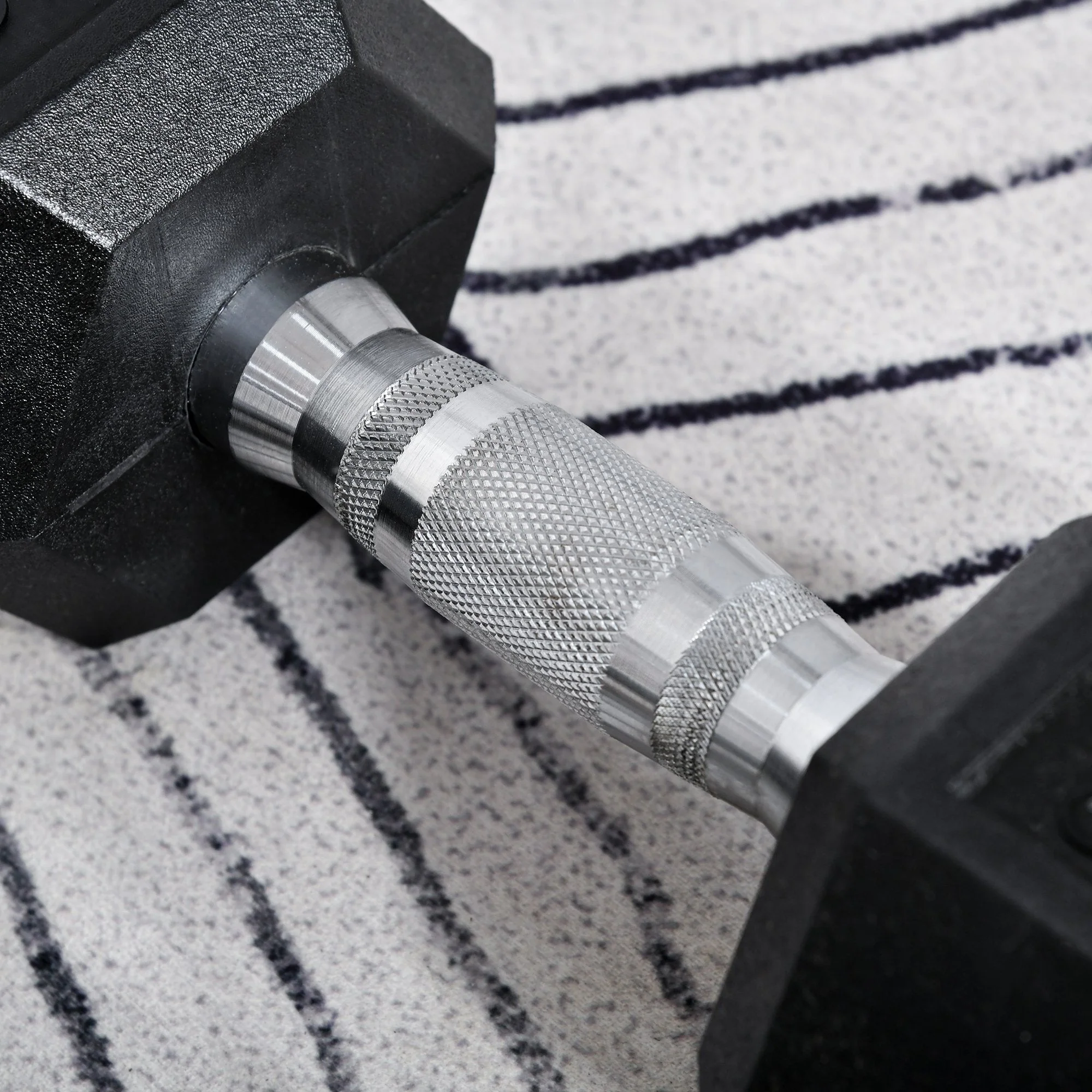 2x10kg Hex Dumbbells Set Rubber Dumbbells Weight Lifting Equipment Fitness Home Gym - Image 8