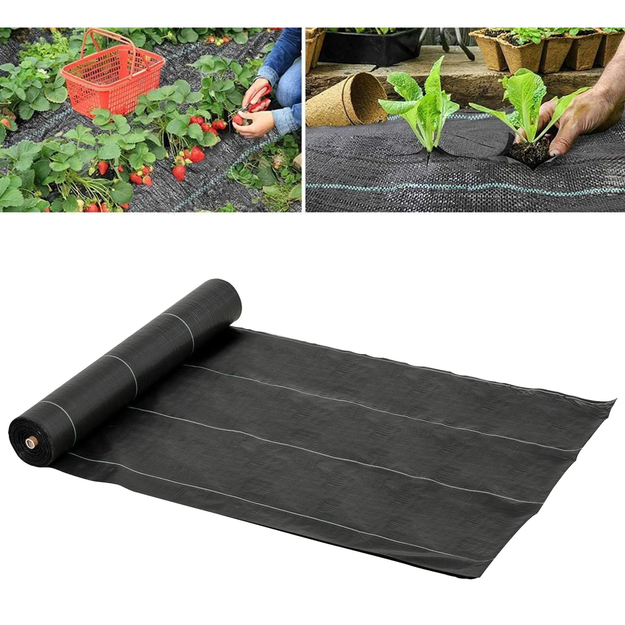 2x50m Gardener Premium Weed Barrier Landscape Fabric Durable & Heavy-Duty Weed Block Gardening Mat - Image 2