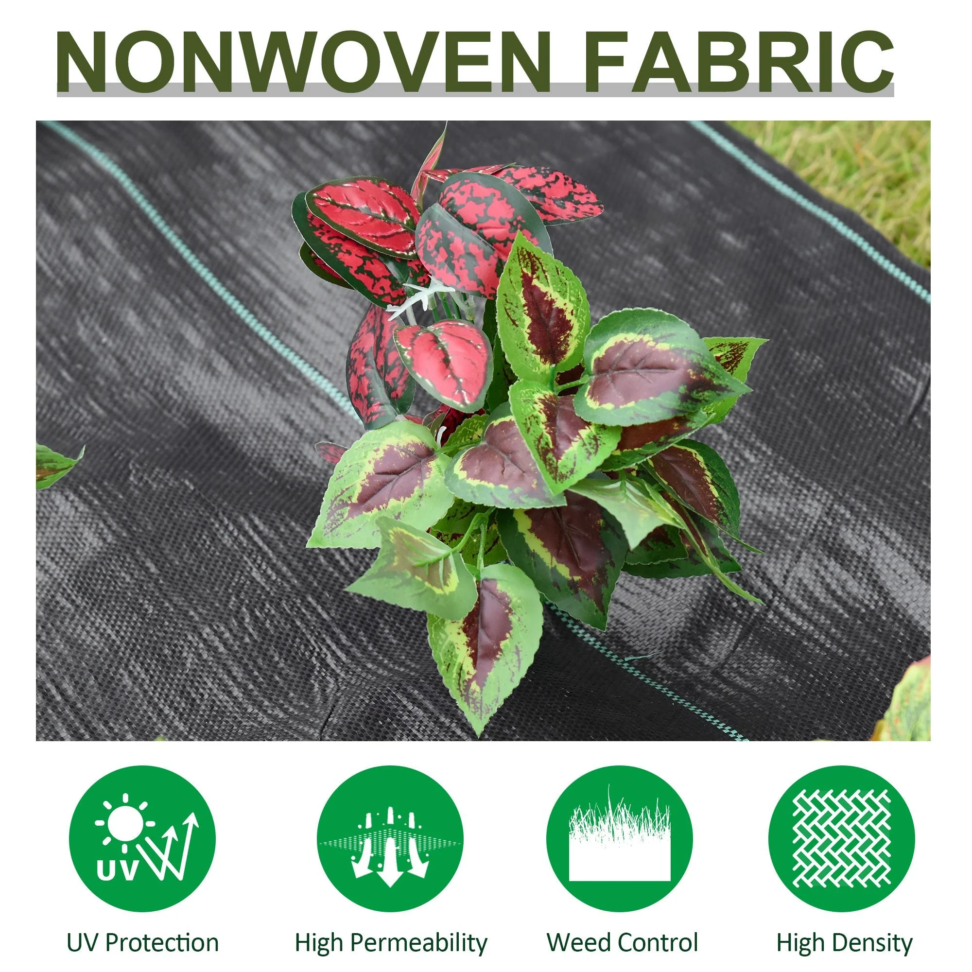 2x50m Gardener Premium Weed Barrier Landscape Fabric Durable & Heavy-Duty Weed Block Gardening Mat - Image 4