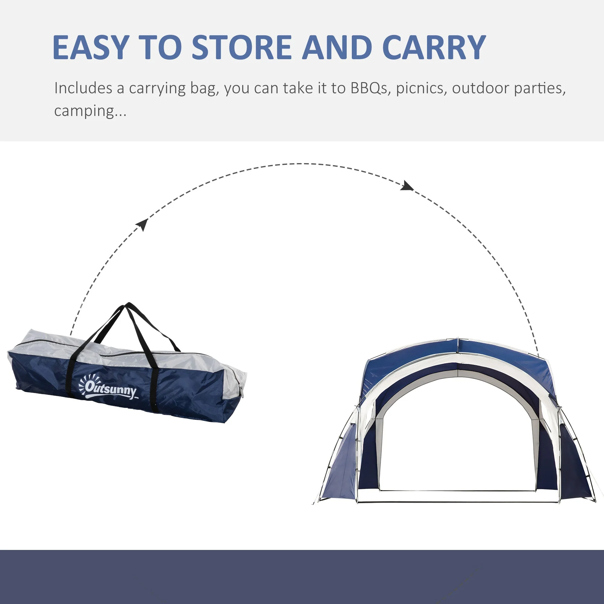 3.5 x 3.5M Camping Gazebo - Image 6