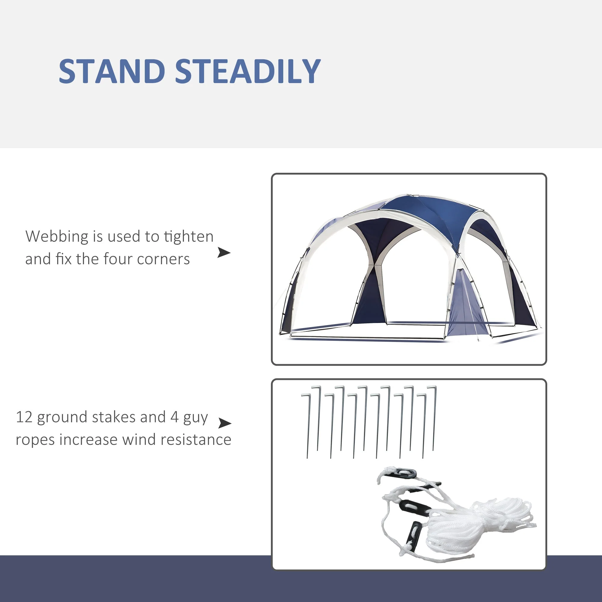 3.5 x 3.5M Camping Gazebo - Image 7