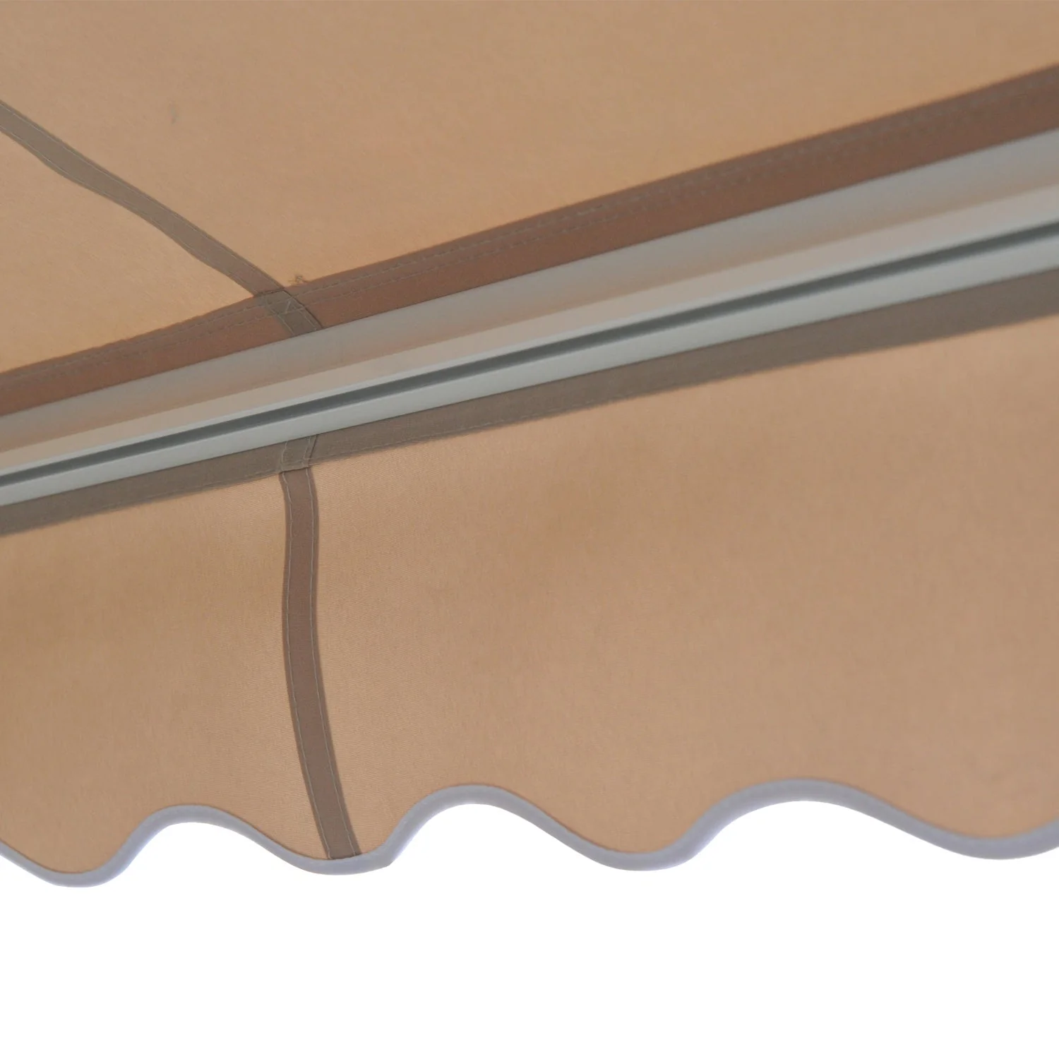 3.5Lx2.5M Retractable Manual/Electric Awning-Cream White/White - Image 8