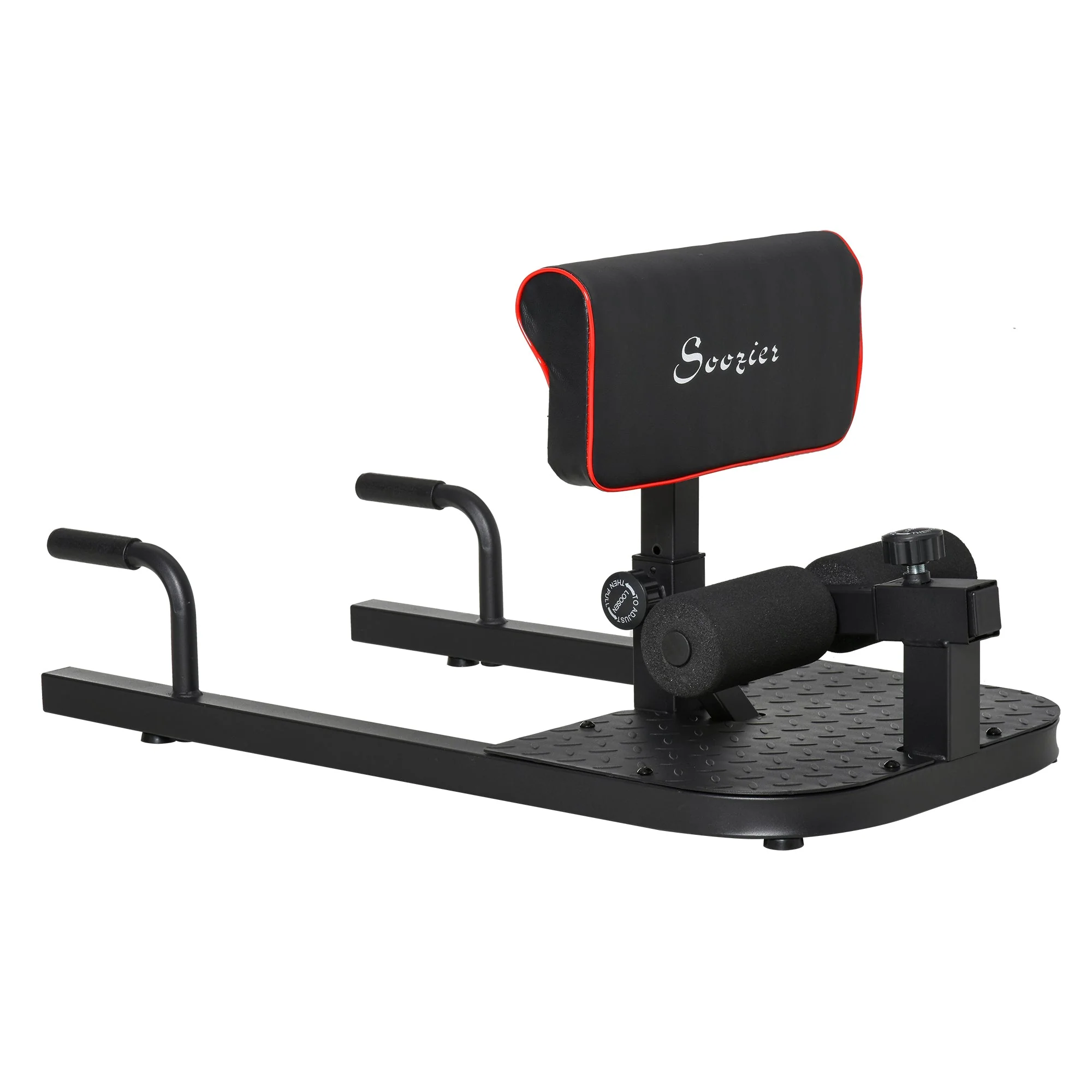 3-in-1 Full Body Workout Ergonomic Squat Machine Fitness Body Exercise Machine Black - Image 9