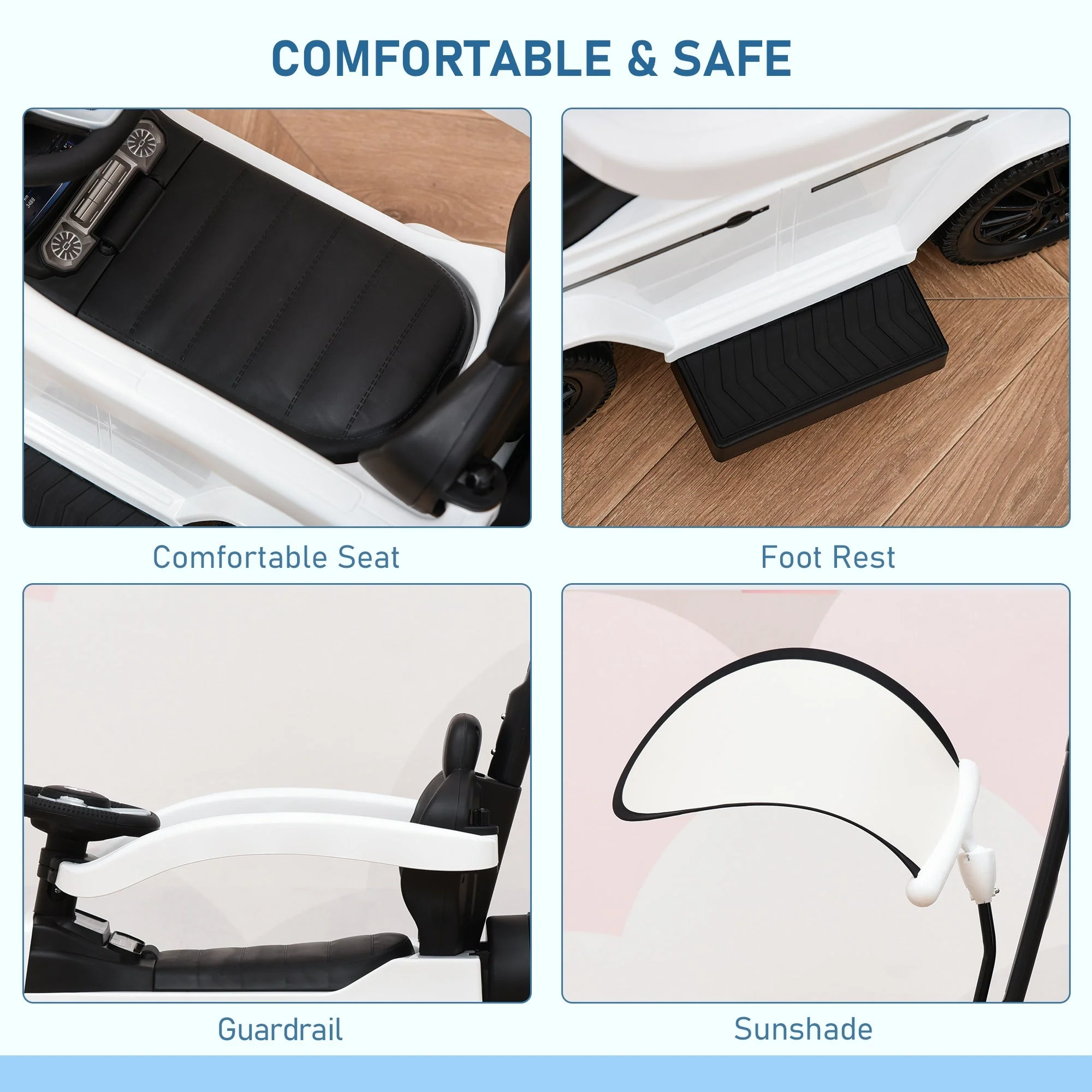 3 in 1 Kids Children Ride on Push Car Toddler Sliding Car G350 Licensed Walker Foot to Floor Slider Push-Along with Horn Steering Wheel NO POWER Manual - Image 5