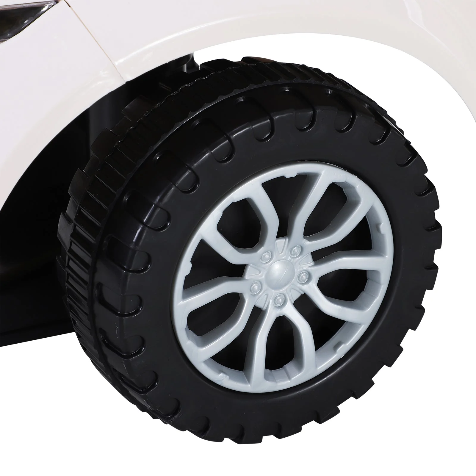 3-in-1 Ride On Car Foot To Floor Slider Toddler w/ Horn Steering Wheel NO POWER Manual Under Seat Storage Safe Design for 1-3 Year Old White - Image 8