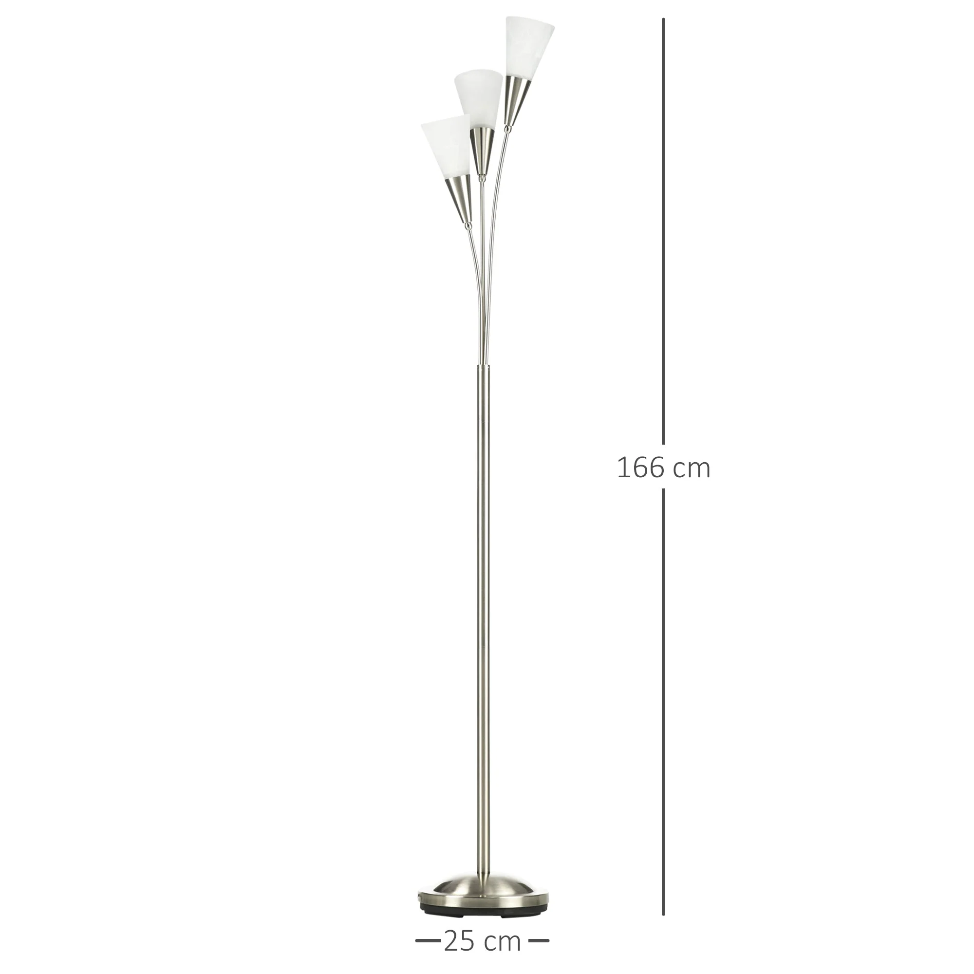 3-Light Upright Floor Lamps for Living Room - Image 3