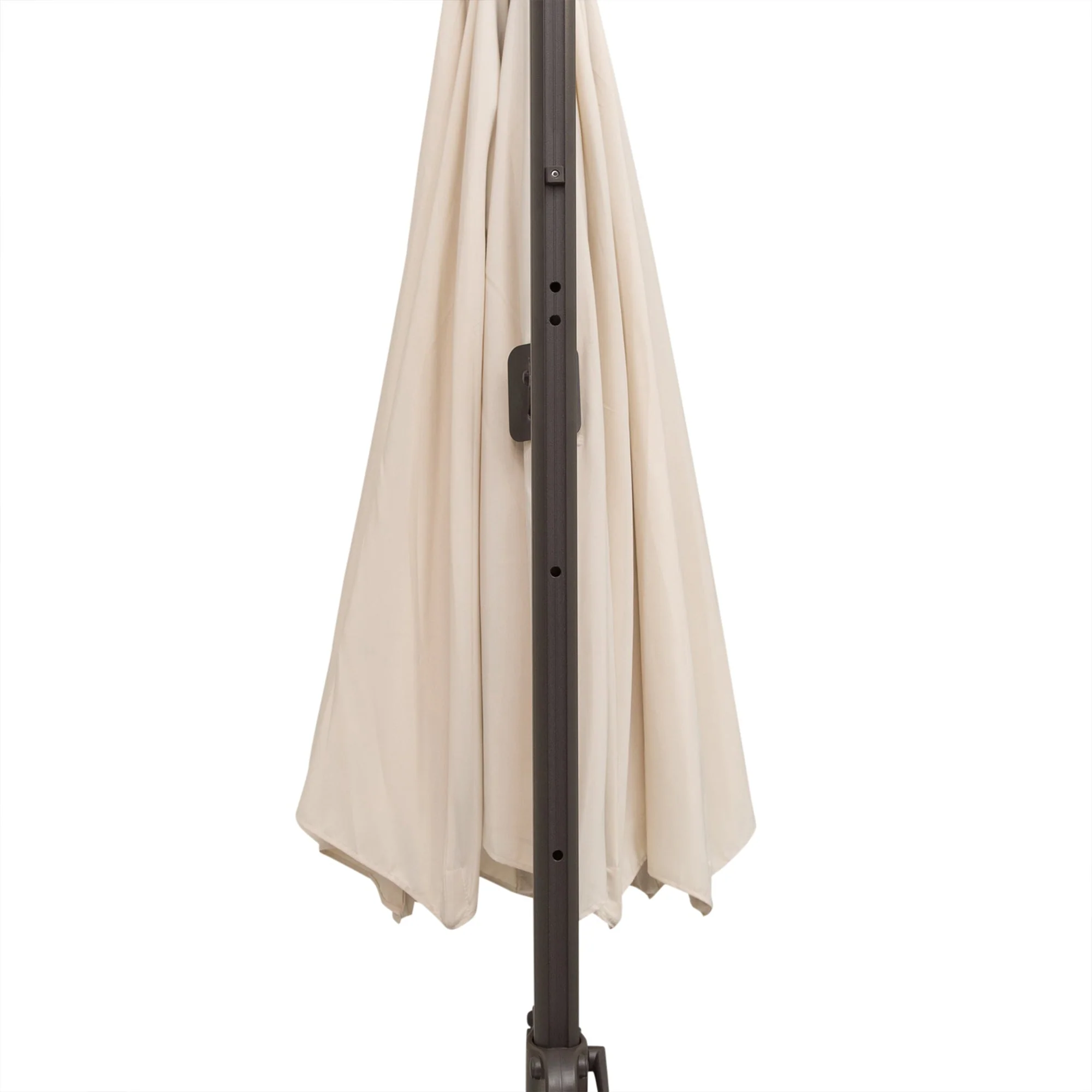 3 m Beach Hanging Umbrella Parasol W/Hand Crank-Beige - Image 8