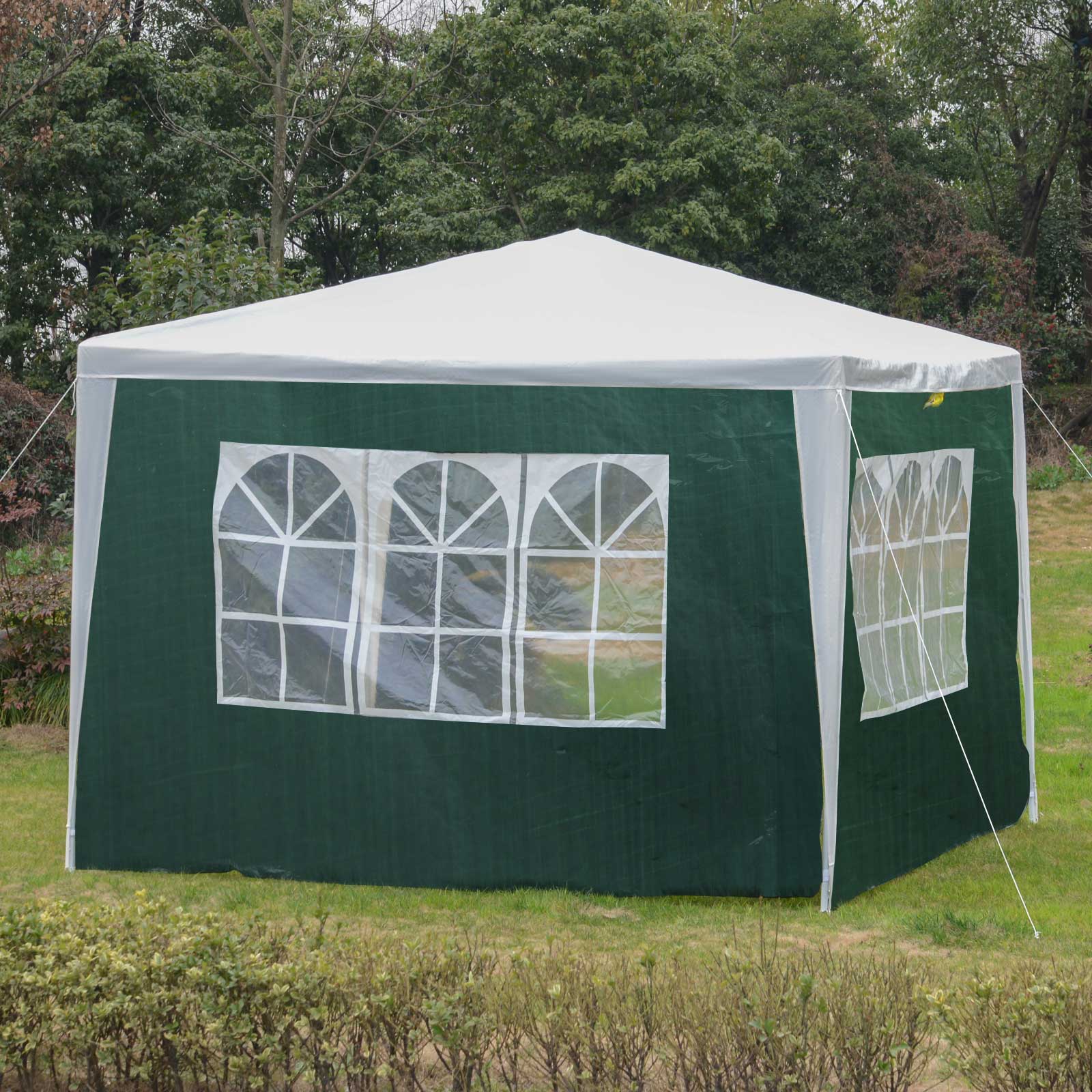 3 Meters Gazebo Side Panels Canopy Marquee Replacement Exchangeable Side Panel Walls Green - Image 2
