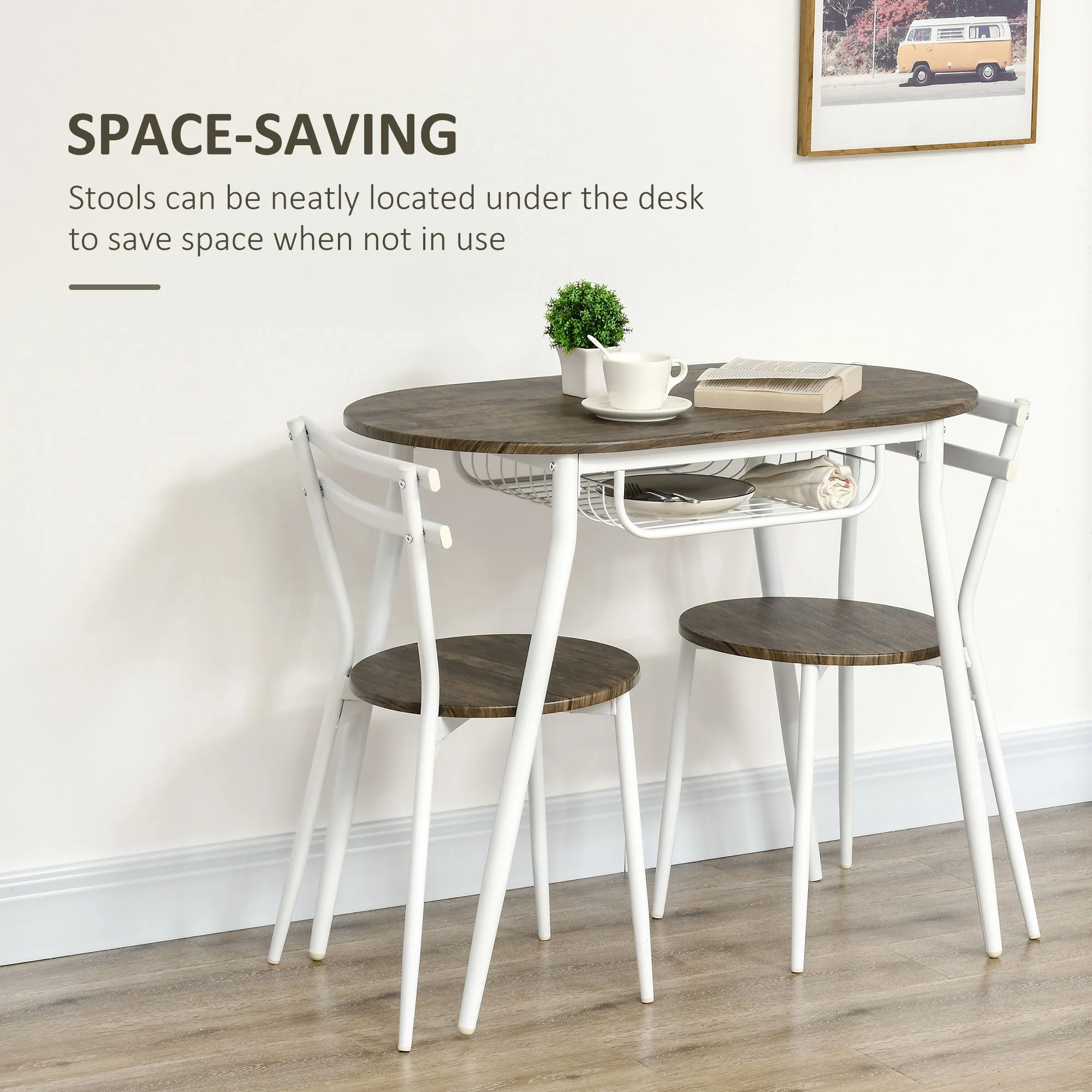3-Piece Dining Table and Chairs Set - Image 3