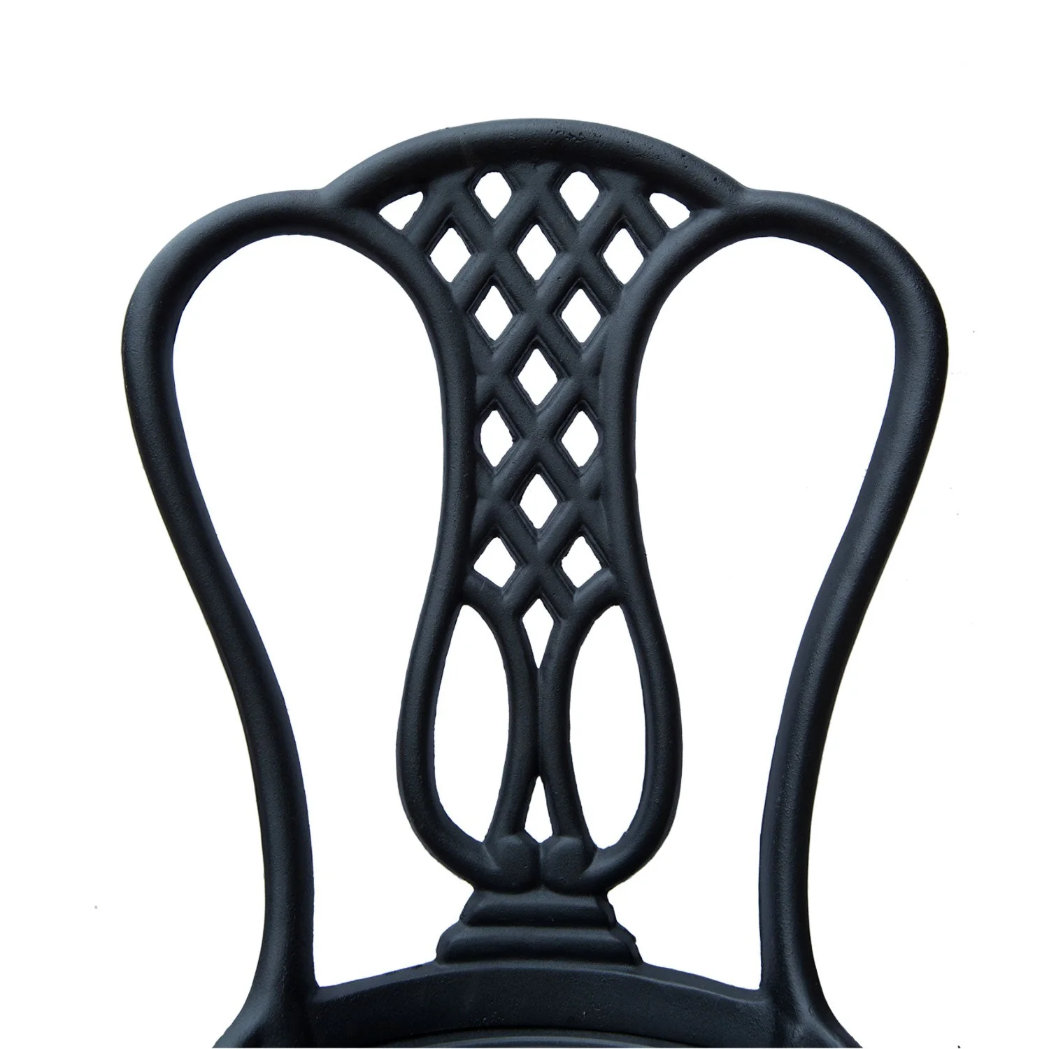 3-Piece Patio Cast Aluminium Bistro Set Garden Outdoor Furniture Table and Chairs Shabby Chic Style - Image 7
