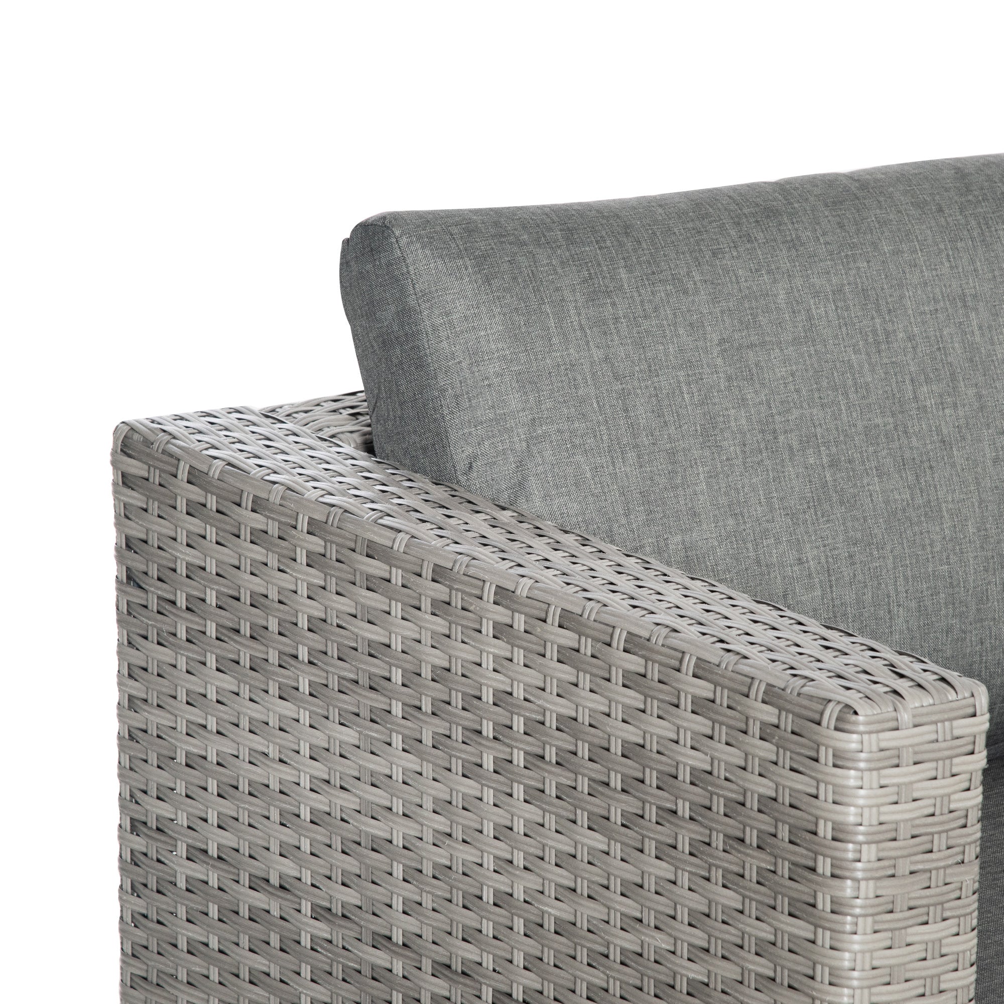 3-Pieces Outdoor PE Rattan Sofa Set - Image 8