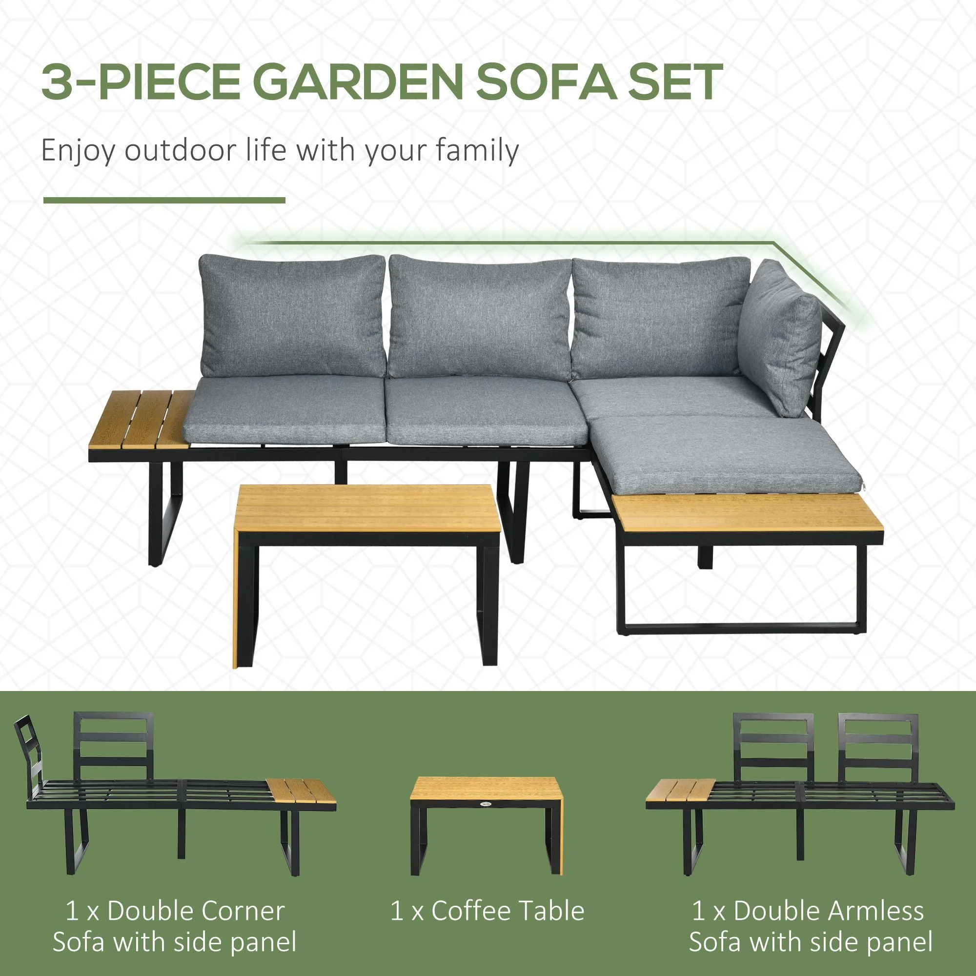 3-Pieces Patio Furniture Set - Image 4