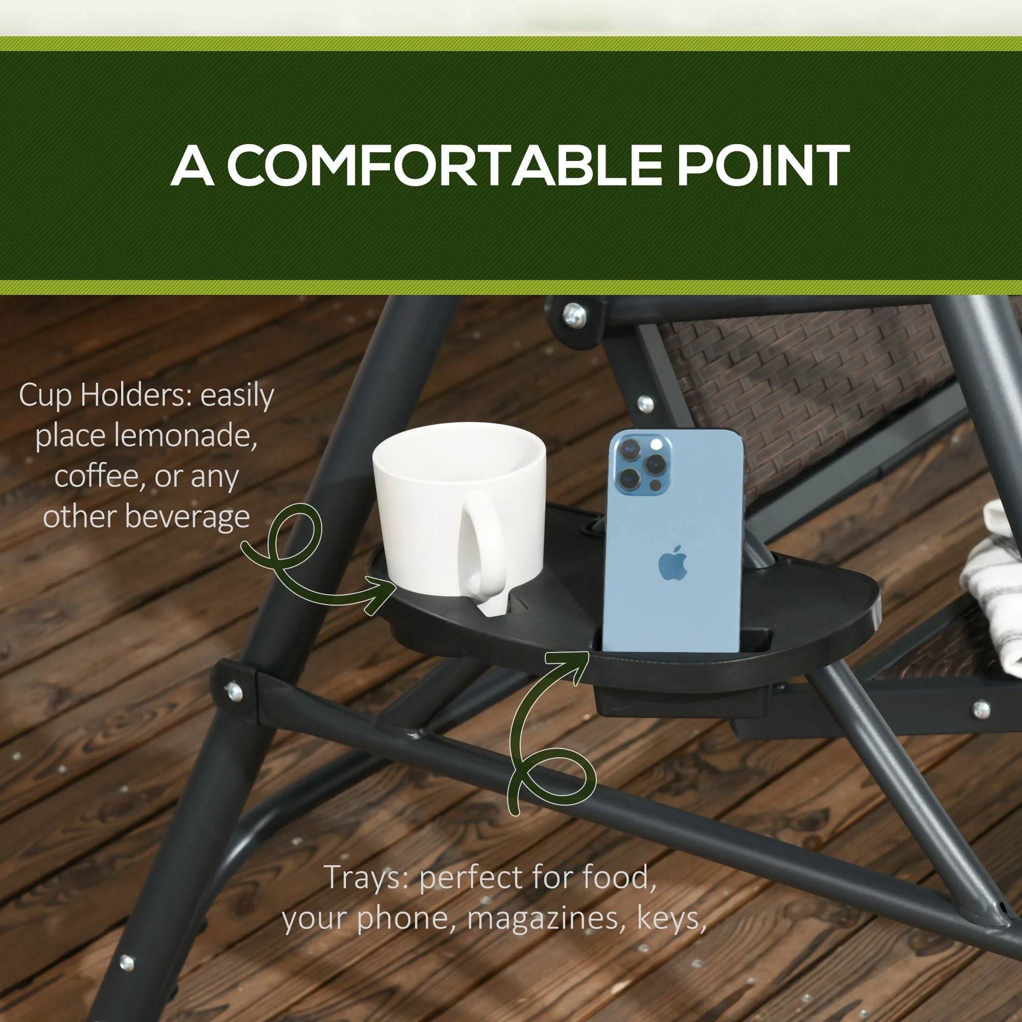 3 Seater Swing Chair - Image 6