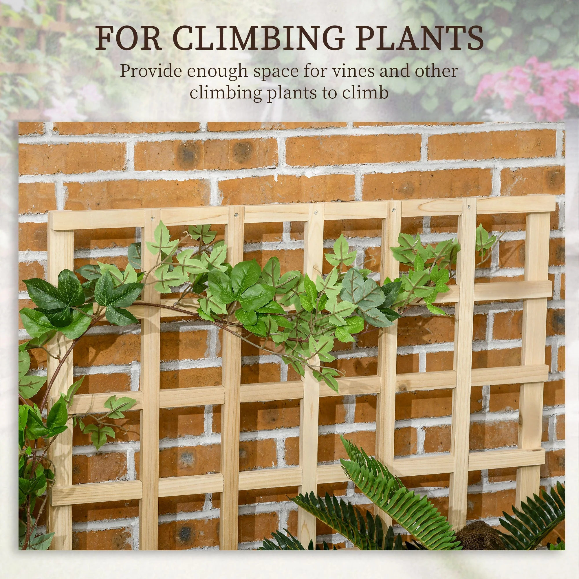 3 Tier Garden Planters with Trellis for Vine Climbing - Image 3