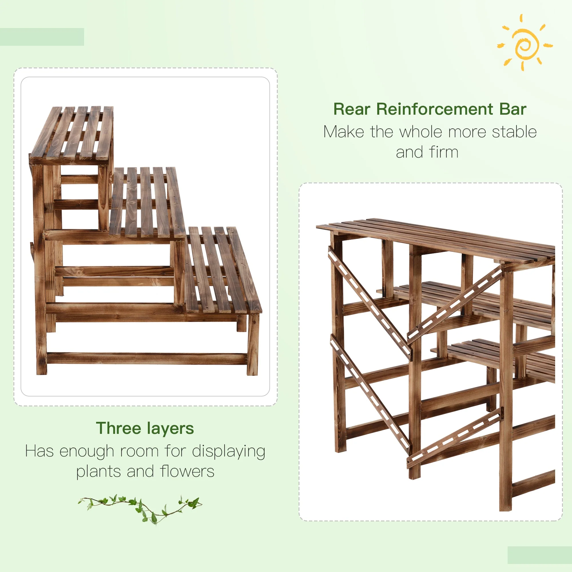 3 Tier Outdoor Plant Stand - Image 5