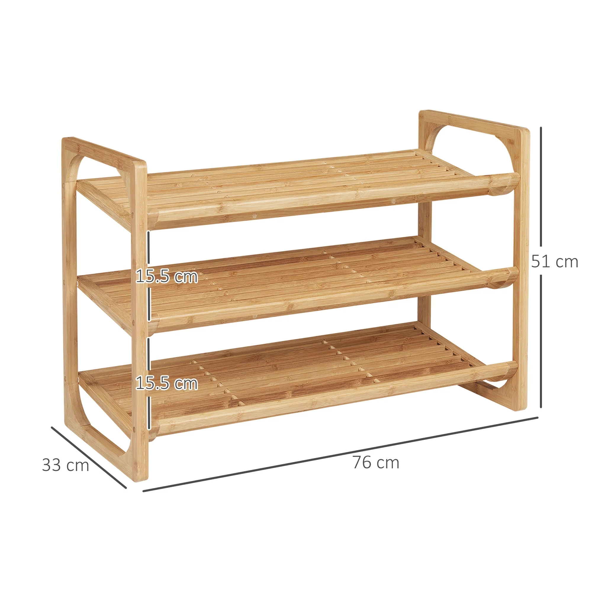 3-Tier Shoe Rack - Image 3