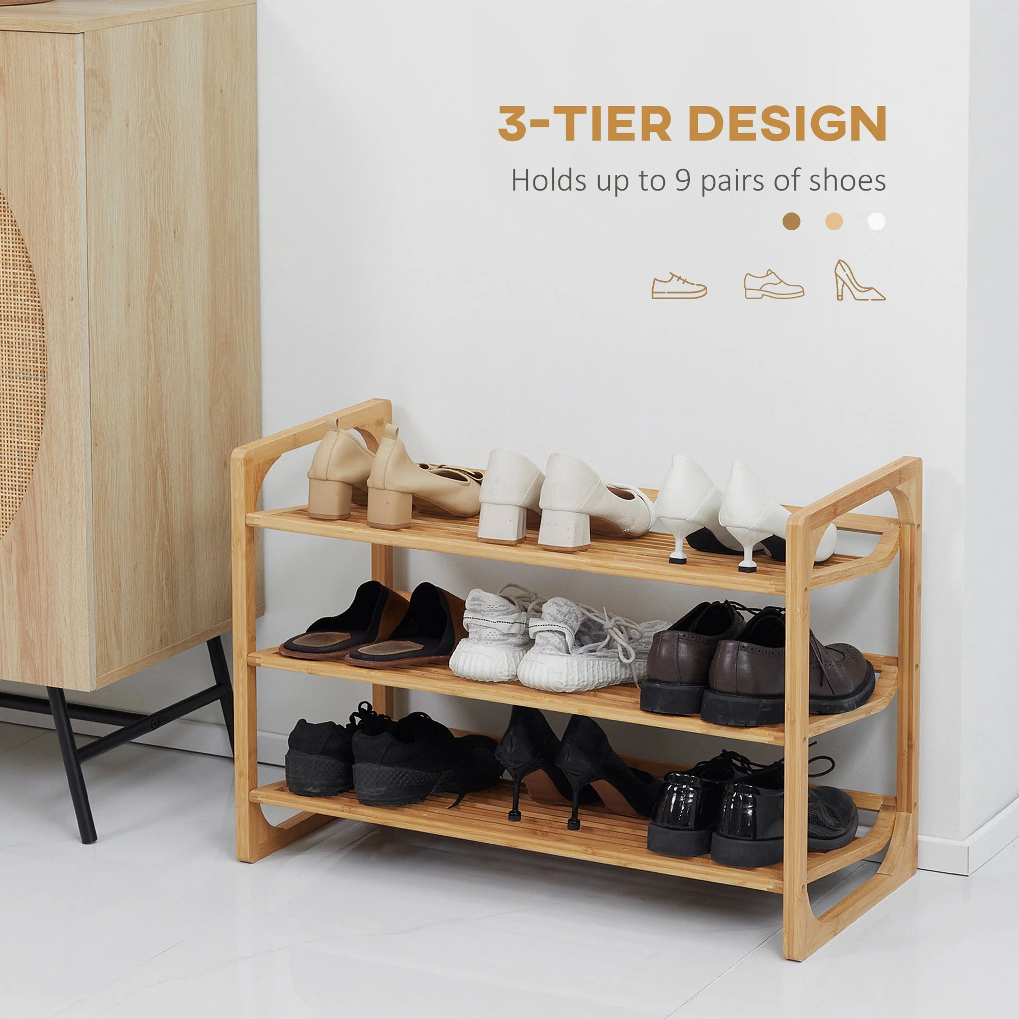 3-Tier Shoe Rack - Image 4