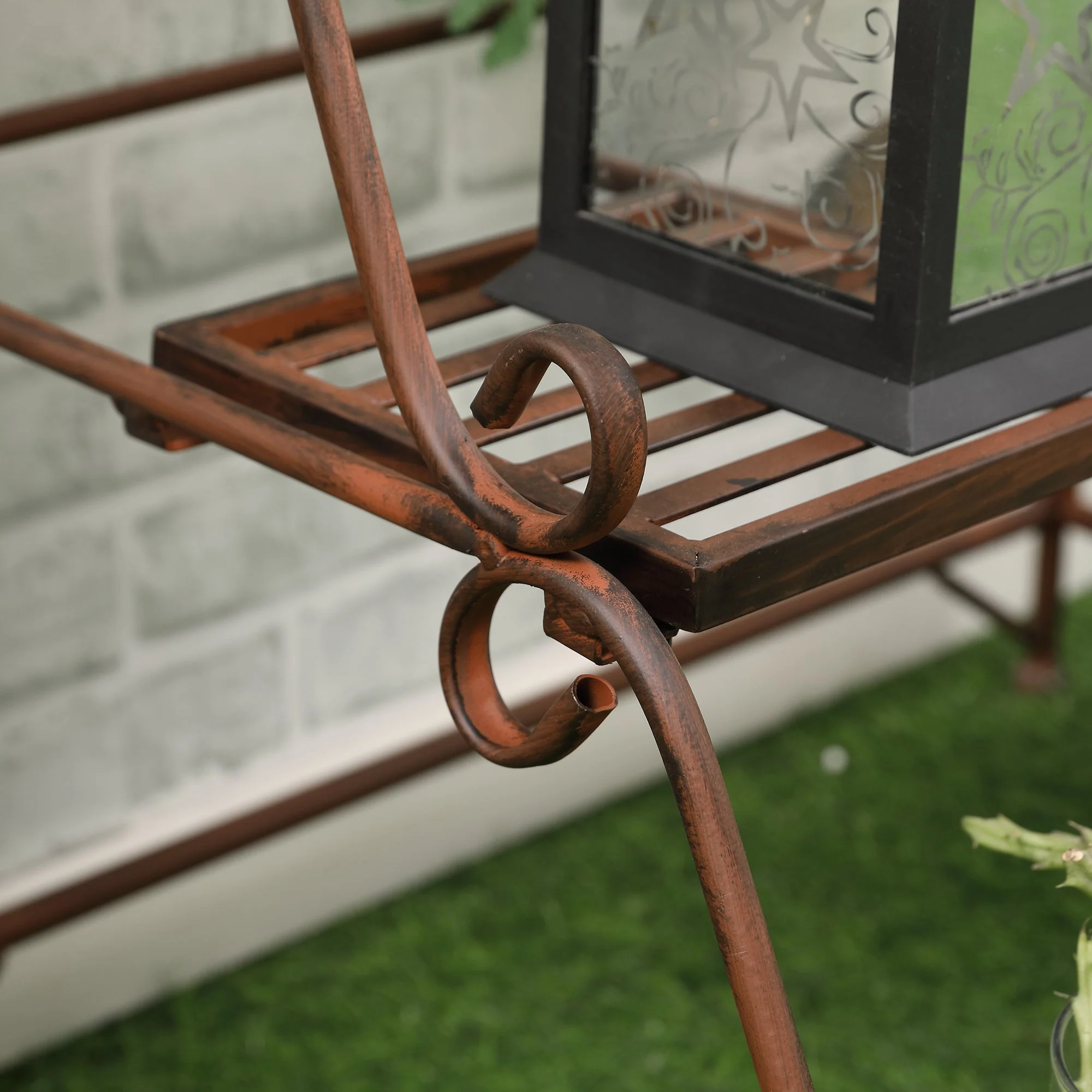 3 Tier Stair Style Metal Plant Stand - Image 9