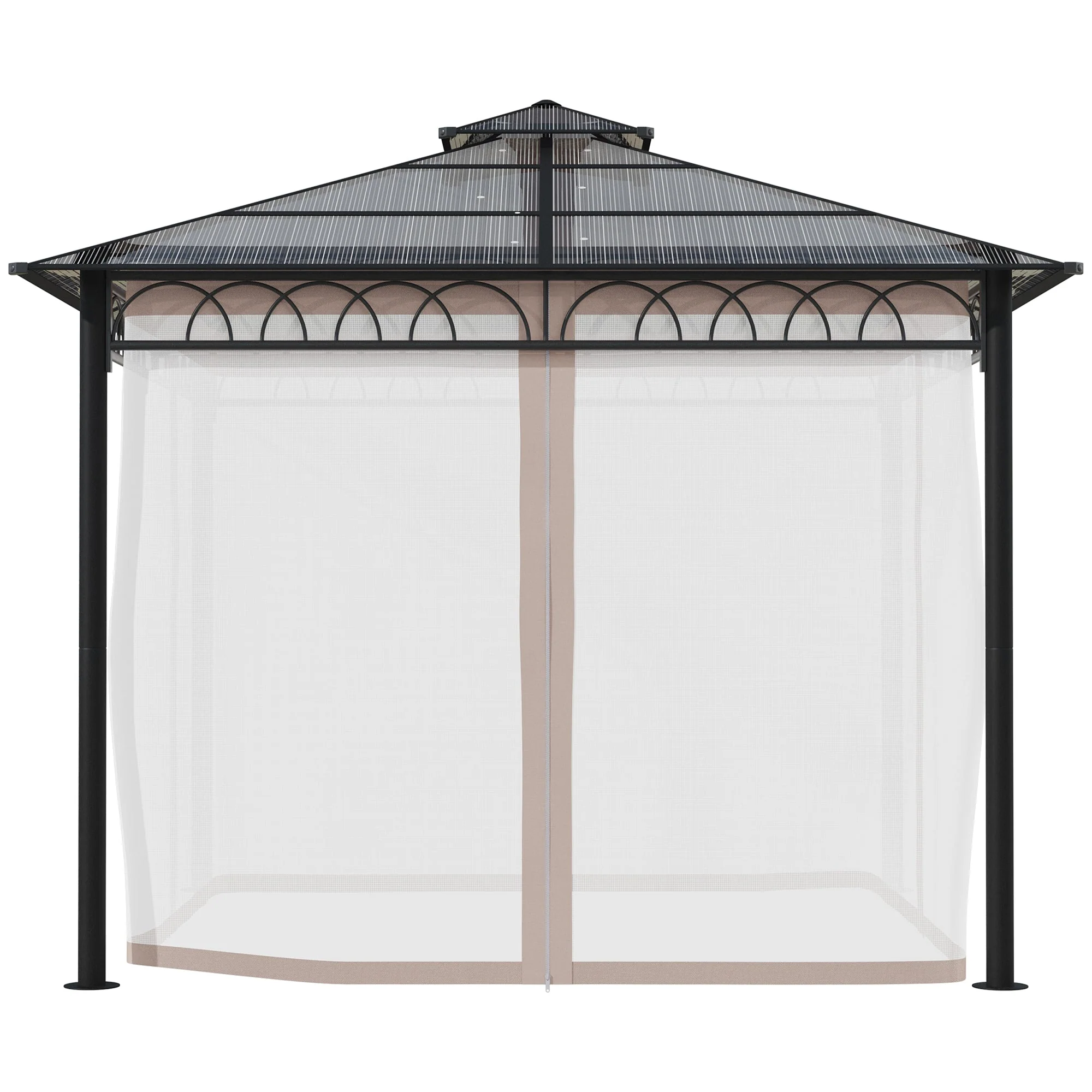 3 x 3 M Outdoor Polycarbonate Gazebo - Image 9