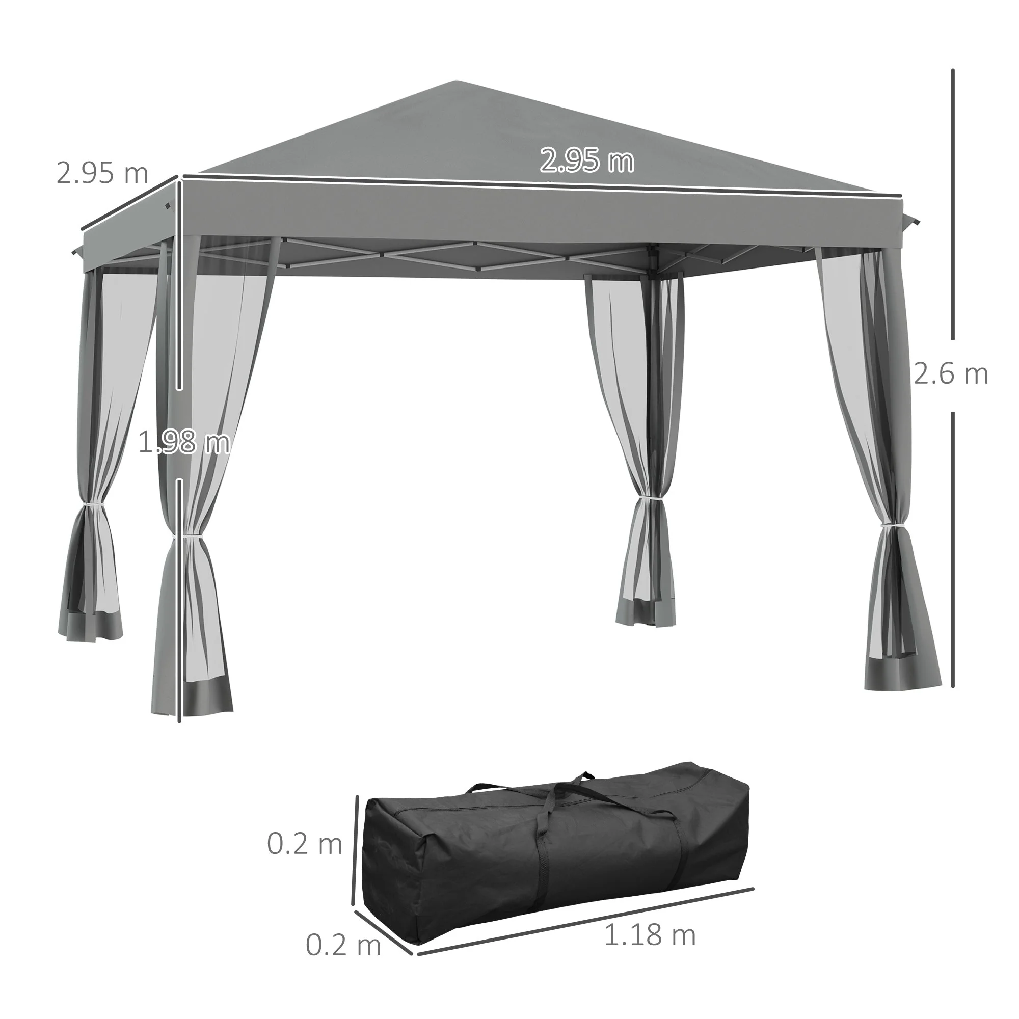 3 x 3 m Pop Up Gazebo - Image 2