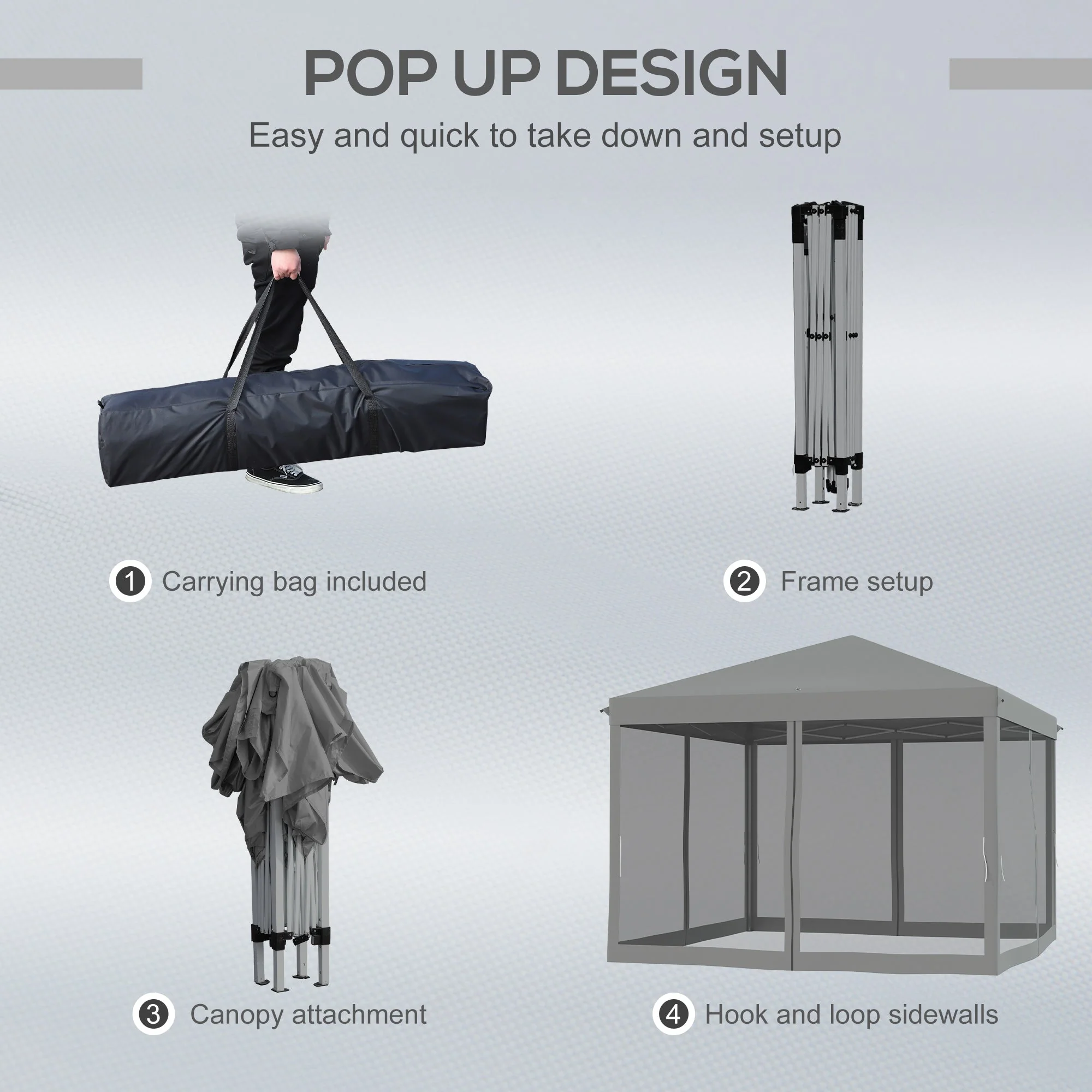 3 x 3 m Pop Up Gazebo - Image 4