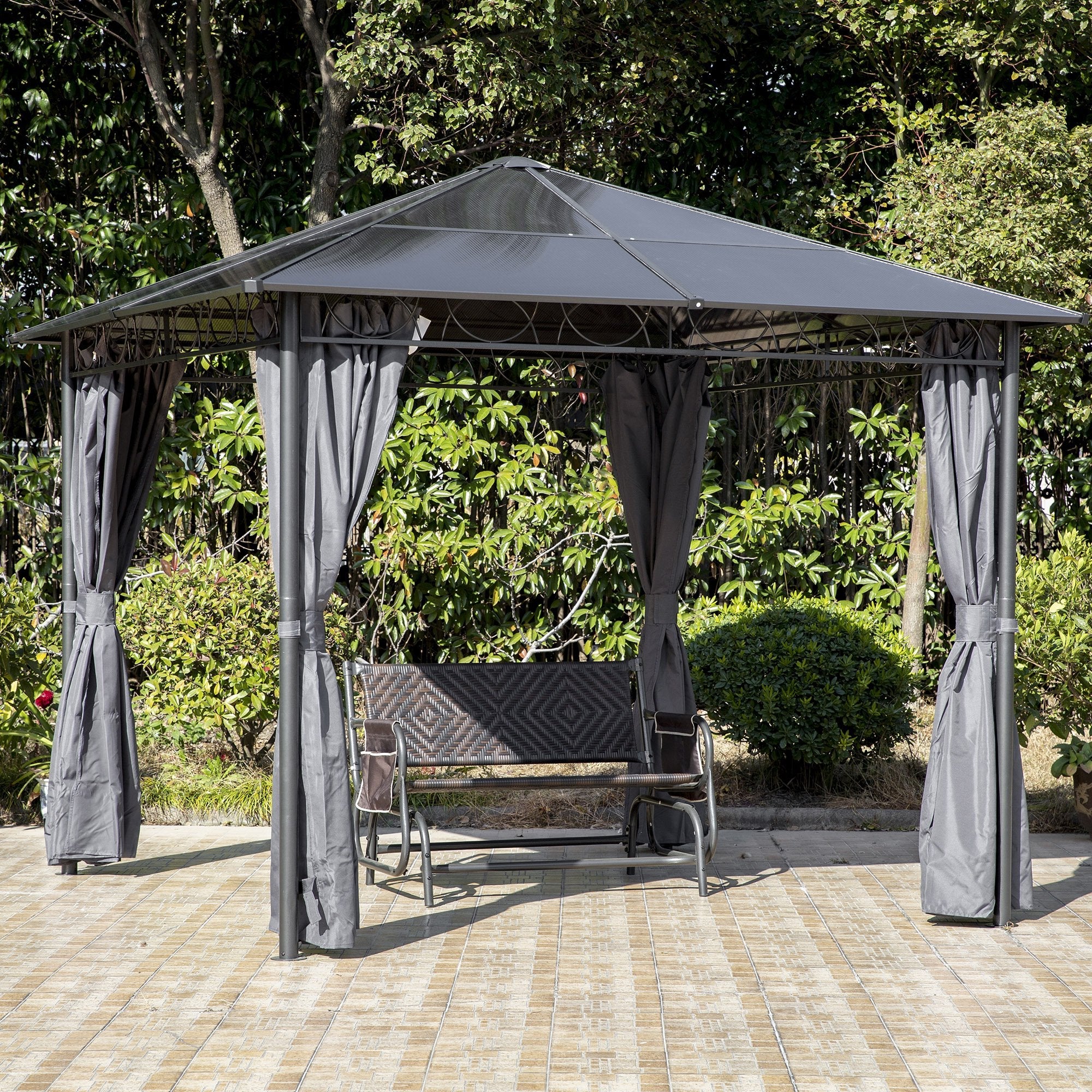 3 x 3M Hardtop Gazebo with UV Resistant Polycarbonate Roof - Image 2