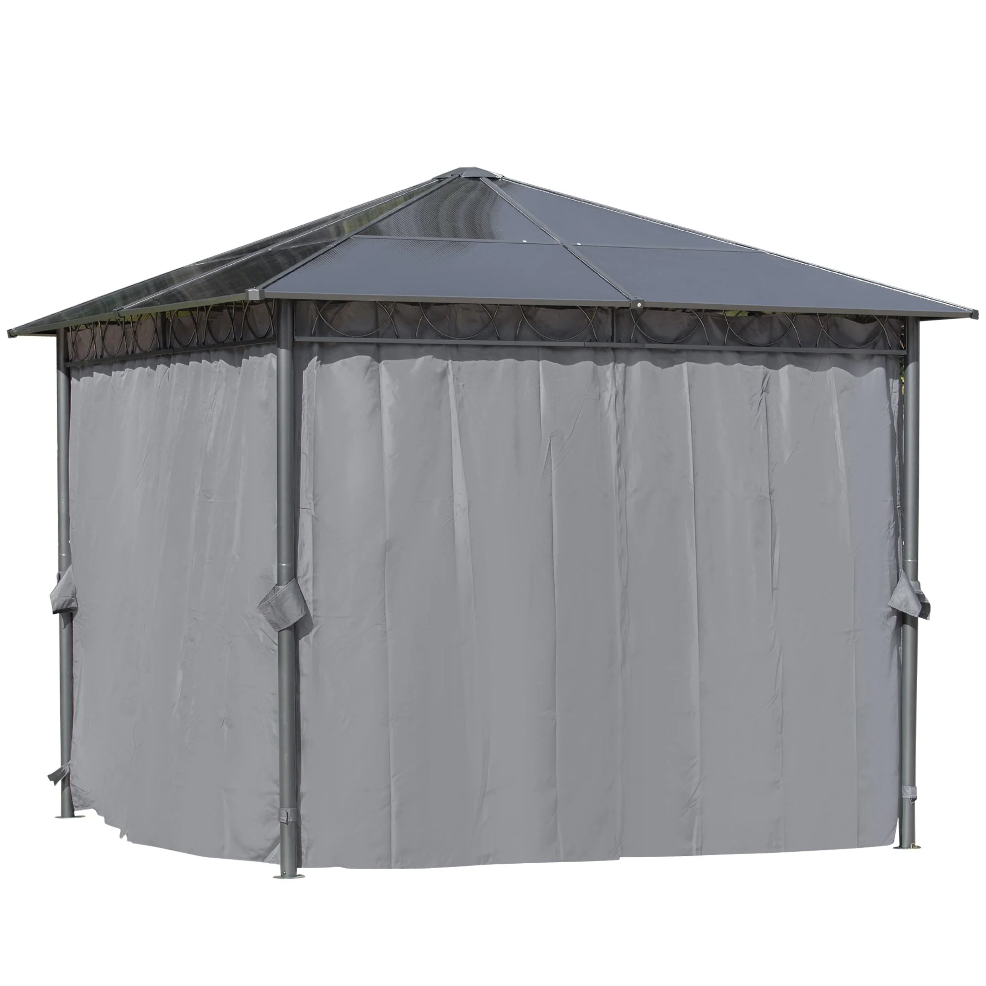 3 x 3M Hardtop Gazebo with UV Resistant Polycarbonate Roof - Image 9
