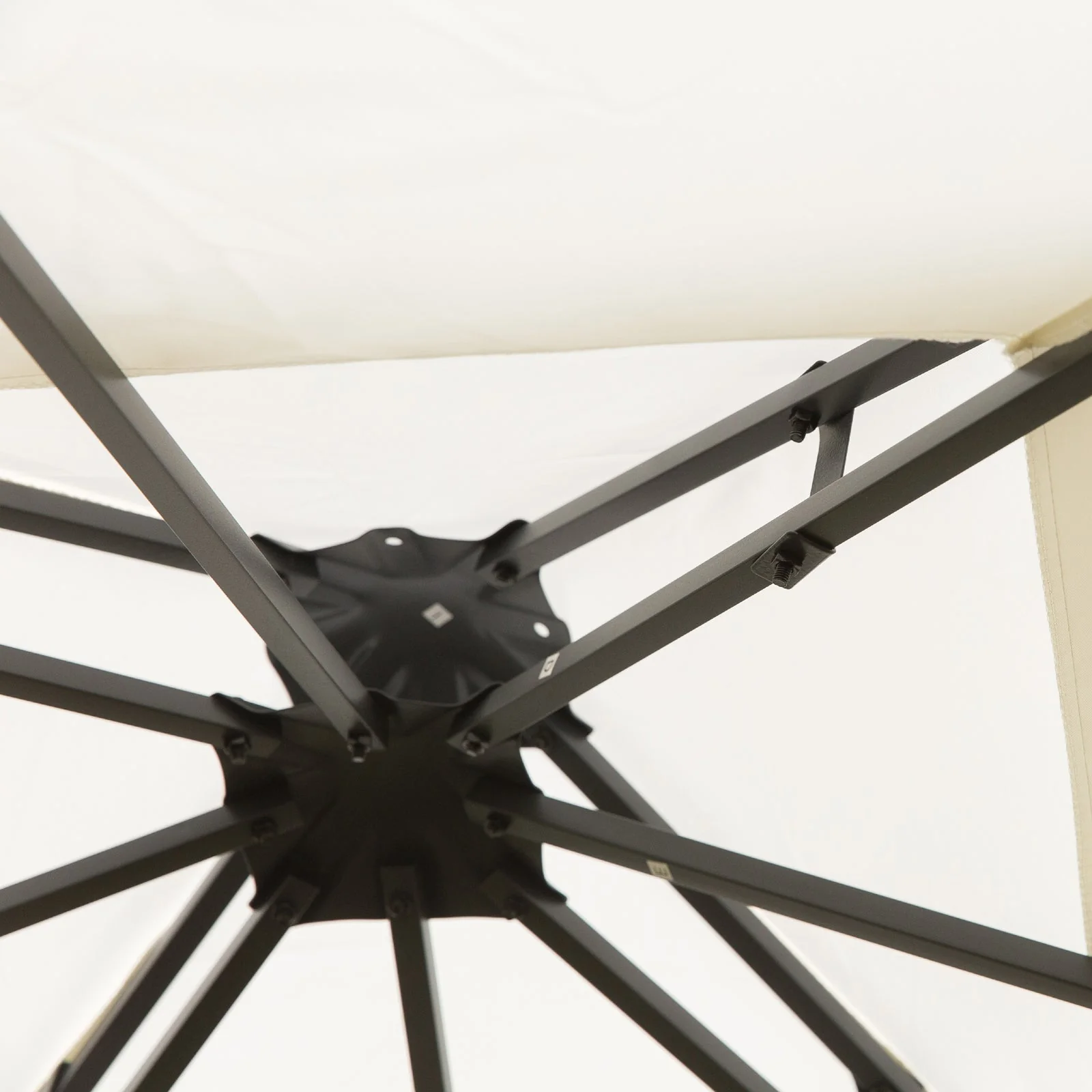 3 x 3m Outdoor Steel Gazebo with 2 Tier Roof - Image 8