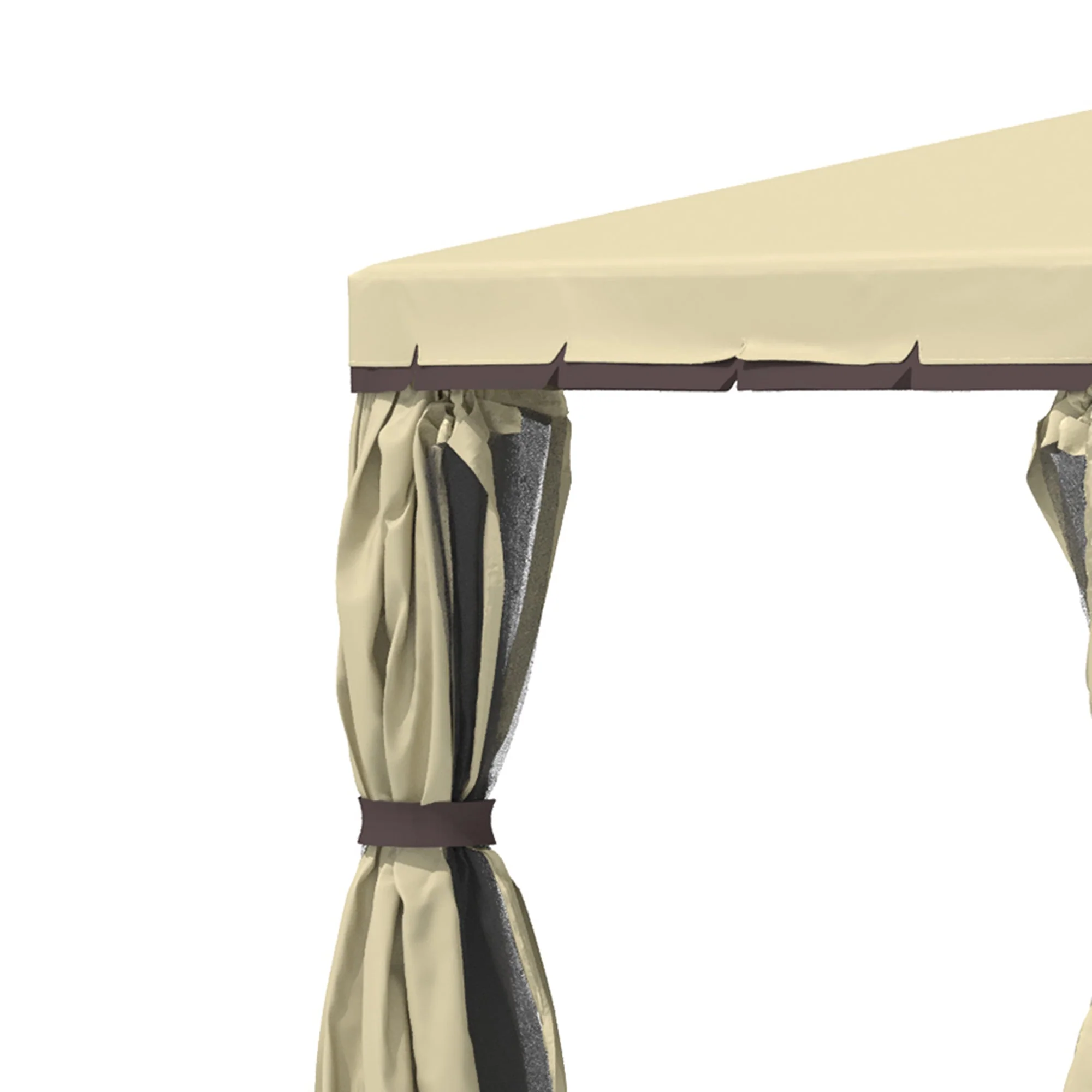 3 x 3M Patio Gazebo Canopy Garden Pavilion Tent Shelter with 2 Tier Water Repellent Roof - Image 6