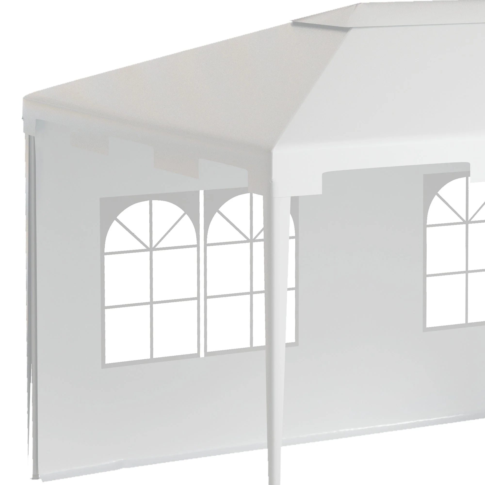 3 x 4m Half-Open Garden Gazebo - Image 9