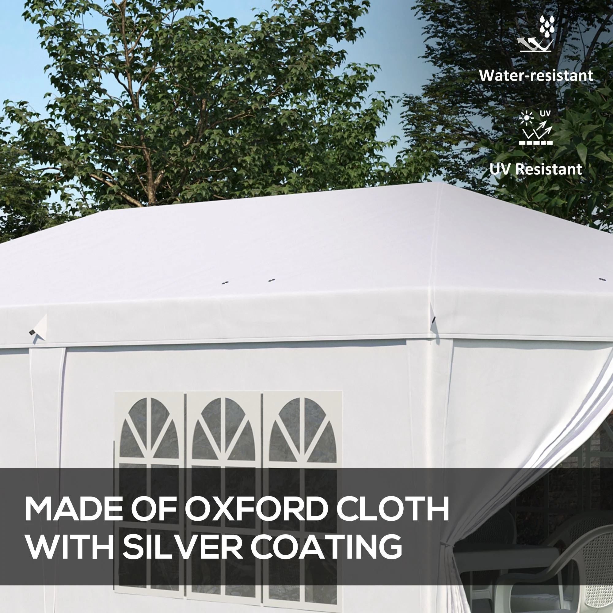 3 x 6 m Pop Up Gazebo with Sides and Windows - Image 4